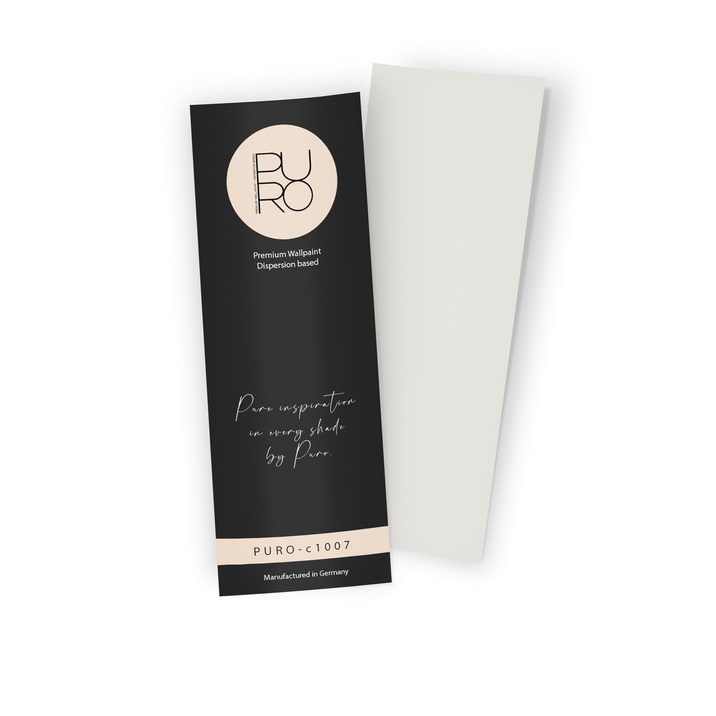 Premium Wandfarbe Echtanstrichmuster - PURO creamy grey c1007