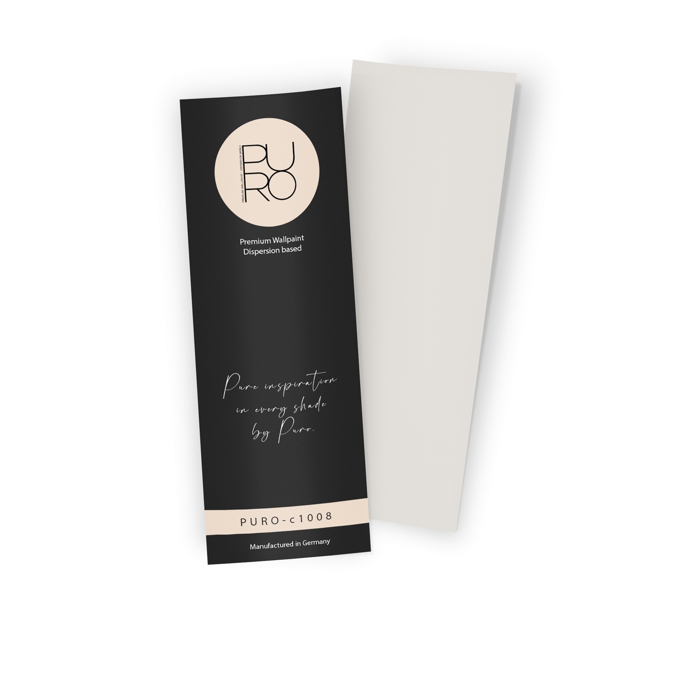 Premium Wandfarbe Echtanstrichmuster - PURO creamy grey c1008