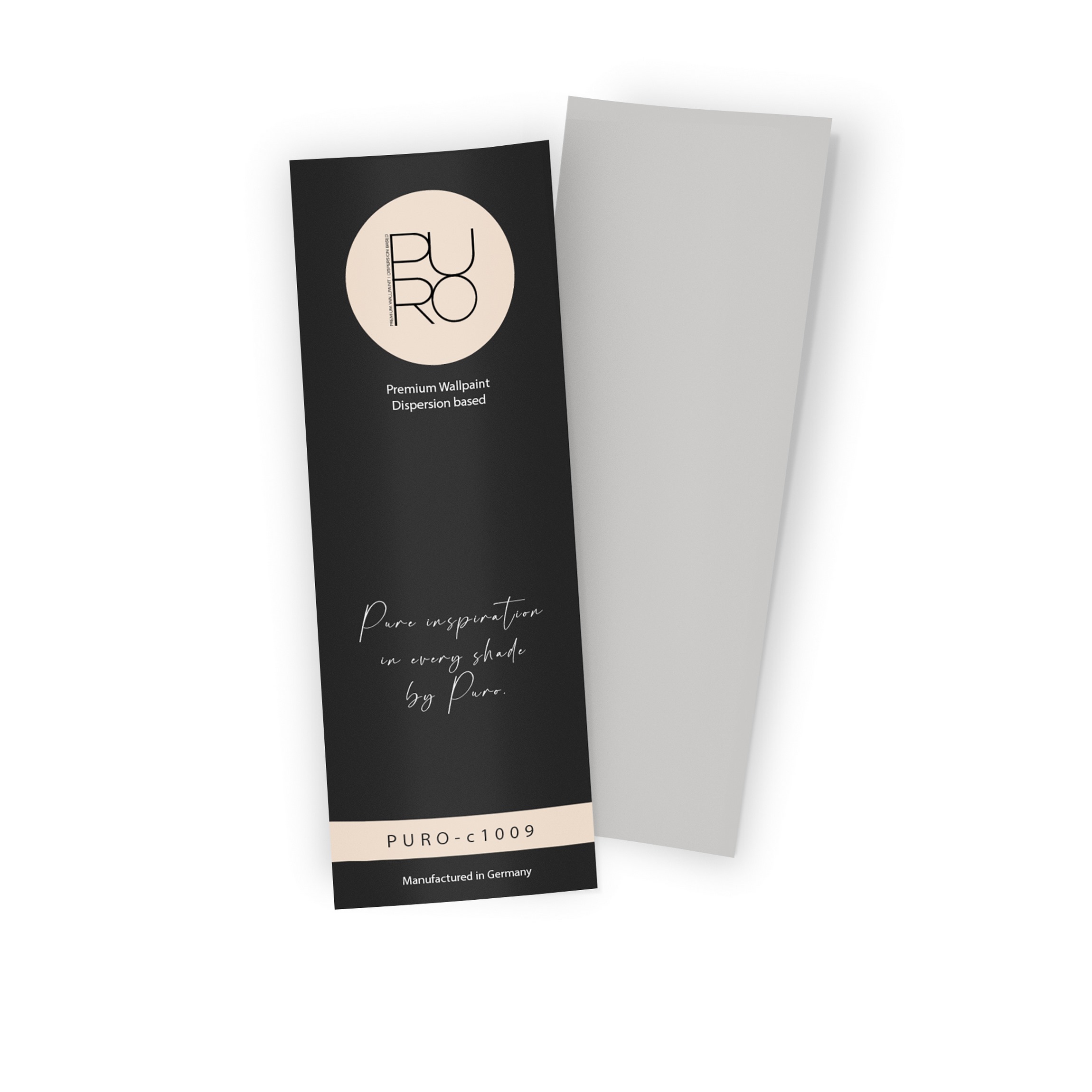 Premium Wandfarbe Echtanstrichmuster - PURO creamy grey c1009