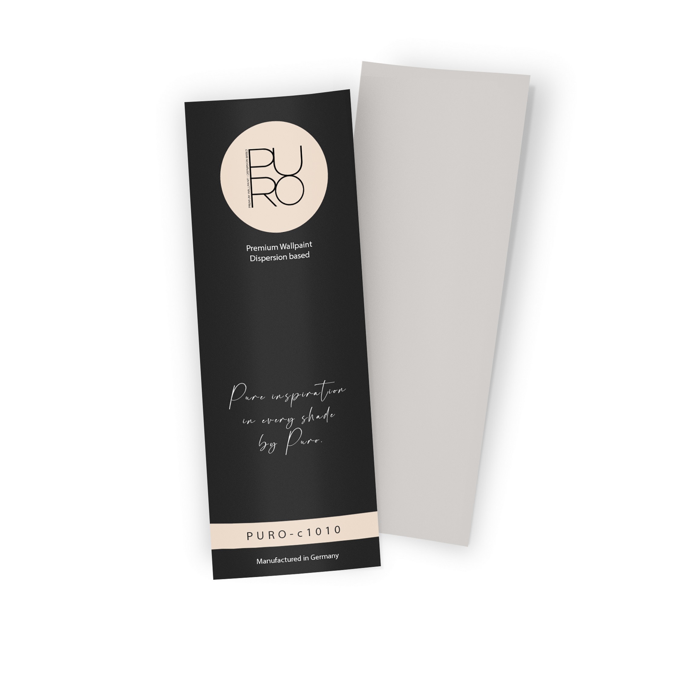 Premium Wandfarbe Echtanstrichmuster - PURO creamy grey  c1010