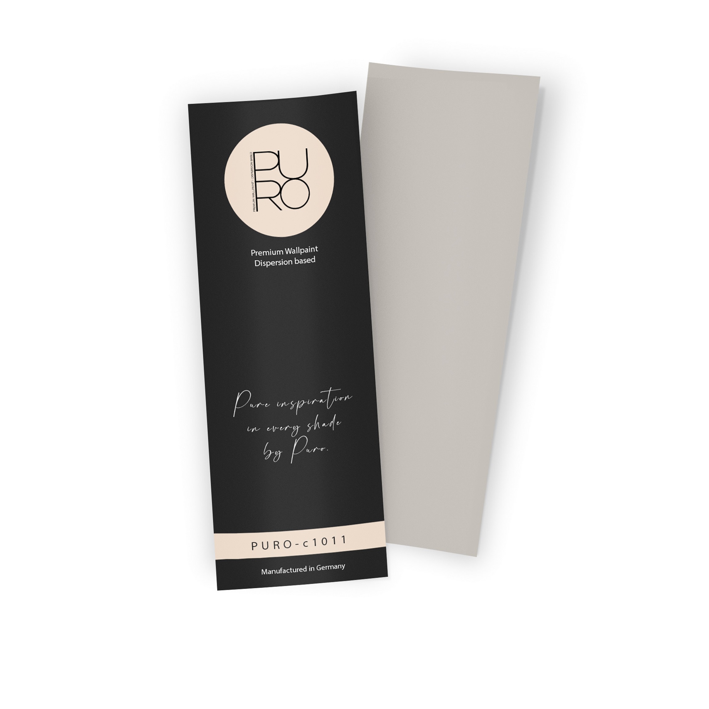 Premium Wandfarbe Echtanstrichmuster - PURO creamy grey  c1011