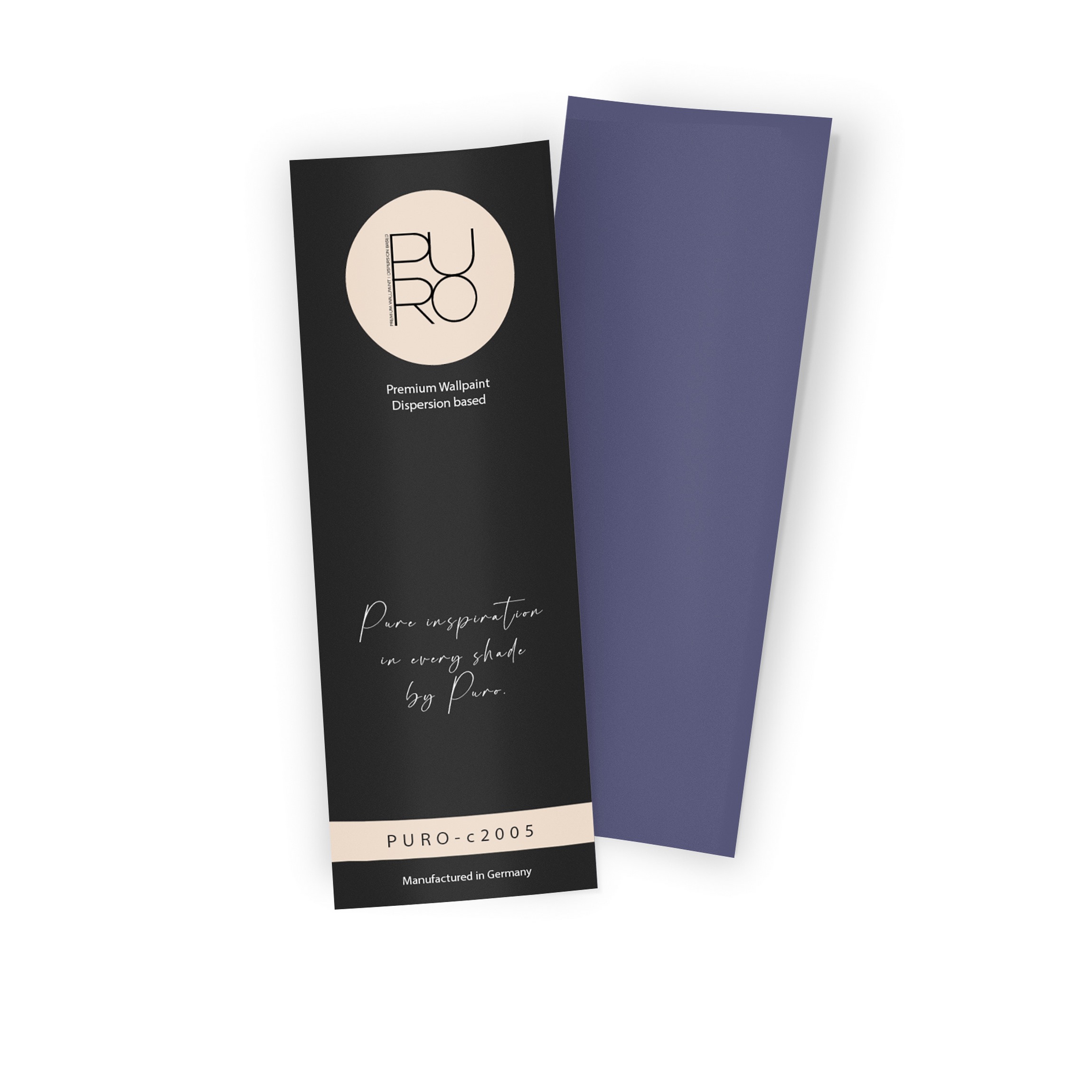 Premium Wandfarbe Echtanstrichmuster - PURO simple mauve c2005