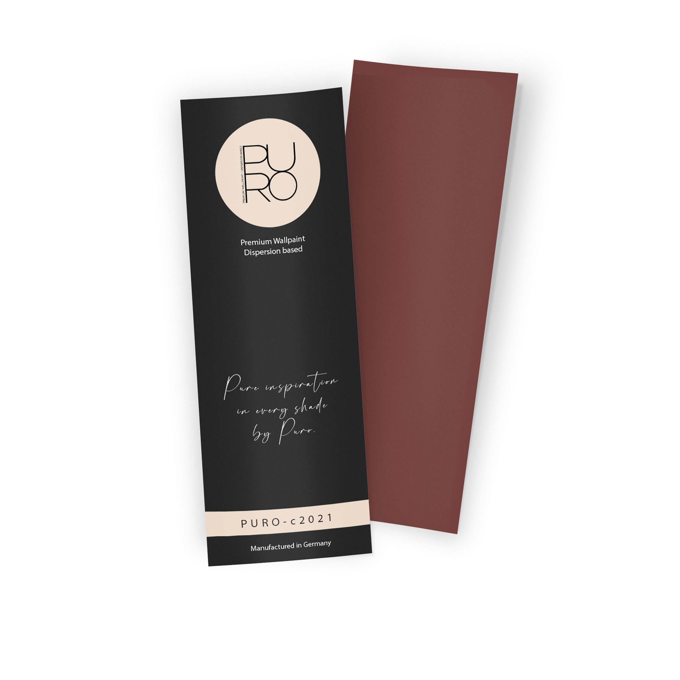 Premium Wandfarbe Echtanstrichmuster - PURO varied red c2021