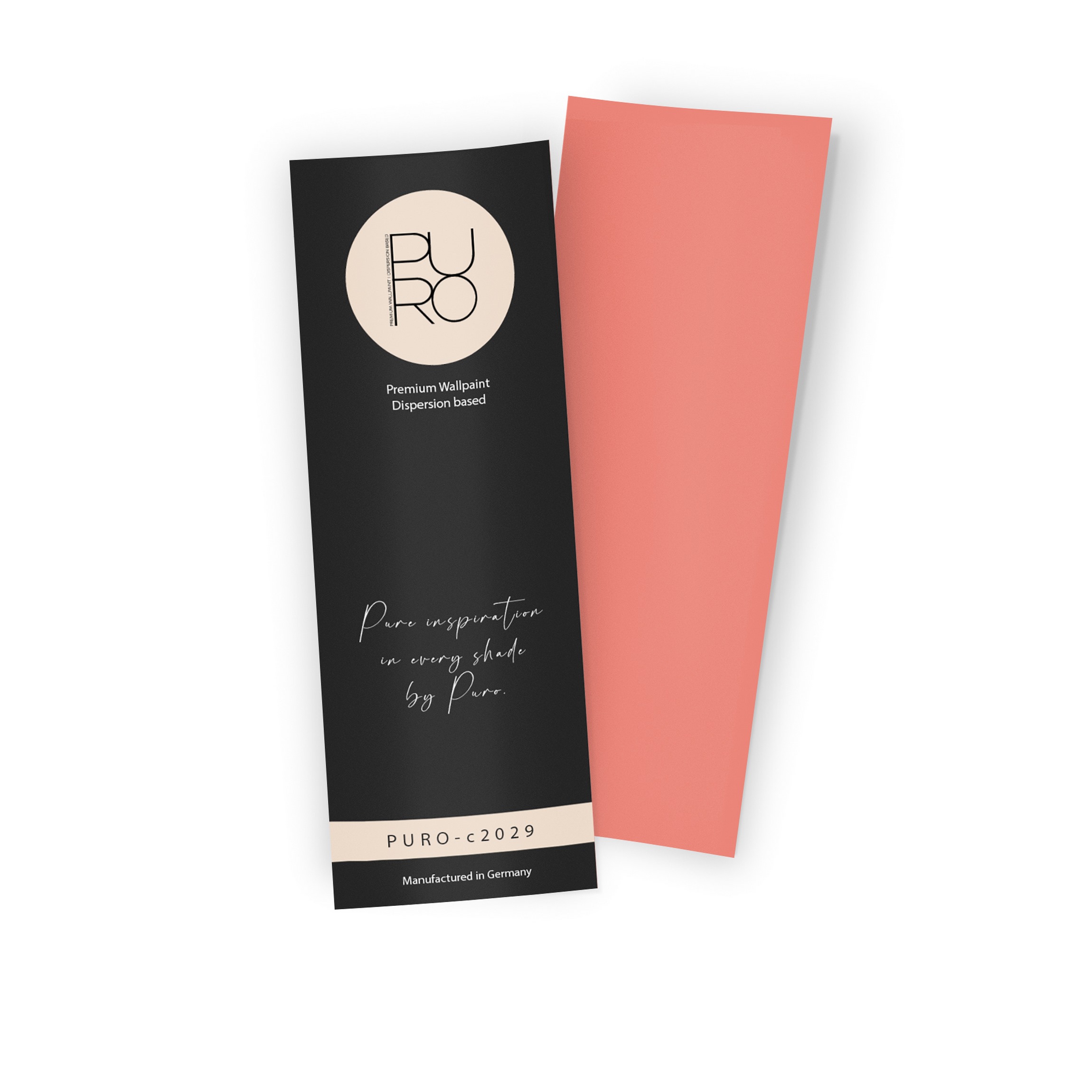 Premium Wandfarbe Echtanstrichmuster - PURO peachy pink  c2029