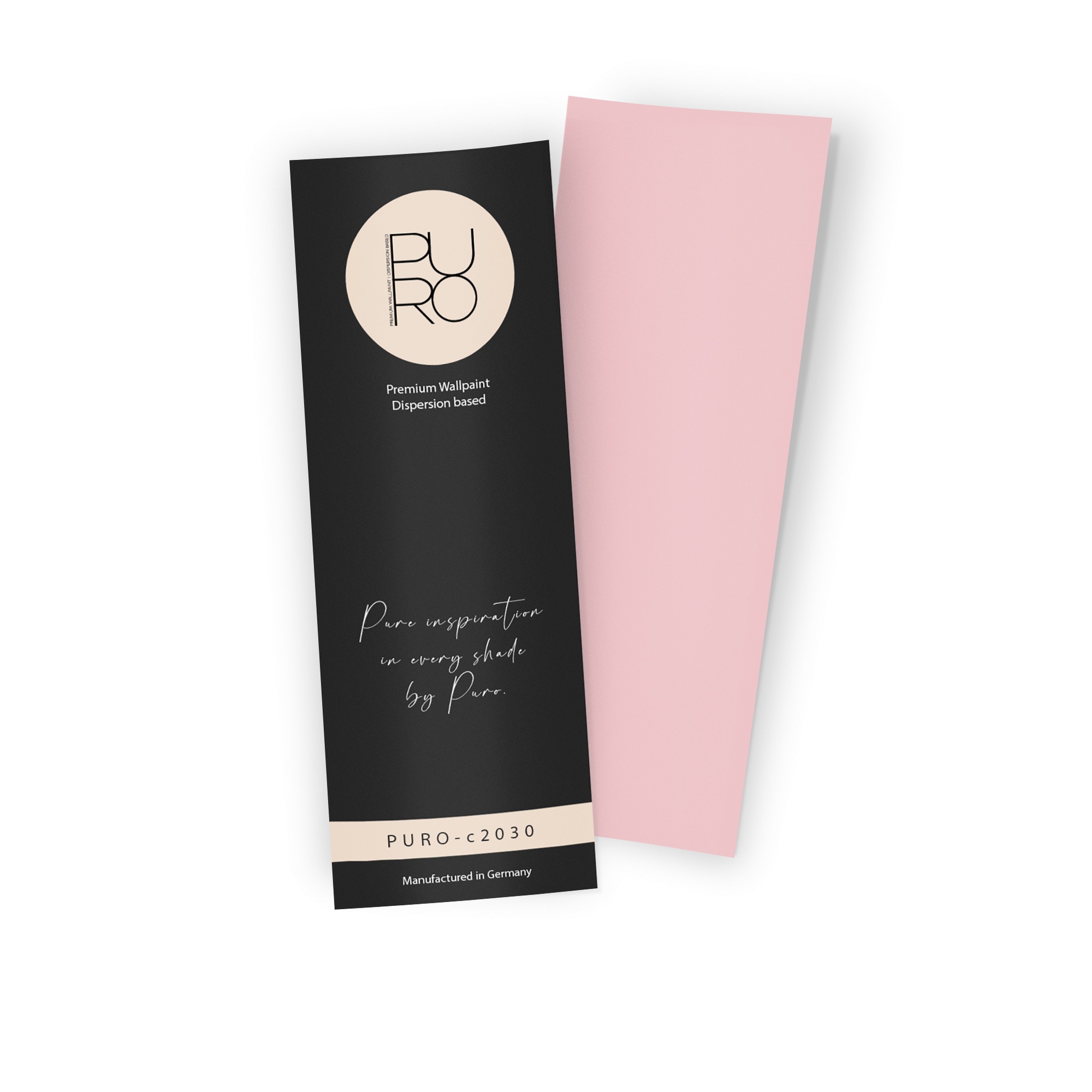 Premium Wandfarbe Echtanstrichmuster - PURO peachy pink  c2030