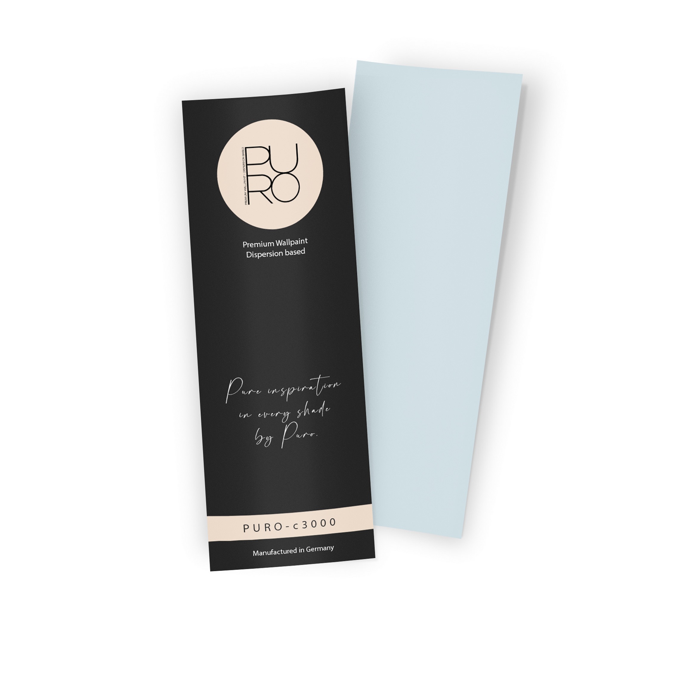 Premium Wandfarbe Echtanstrichmuster - PURO ocean blue c3000