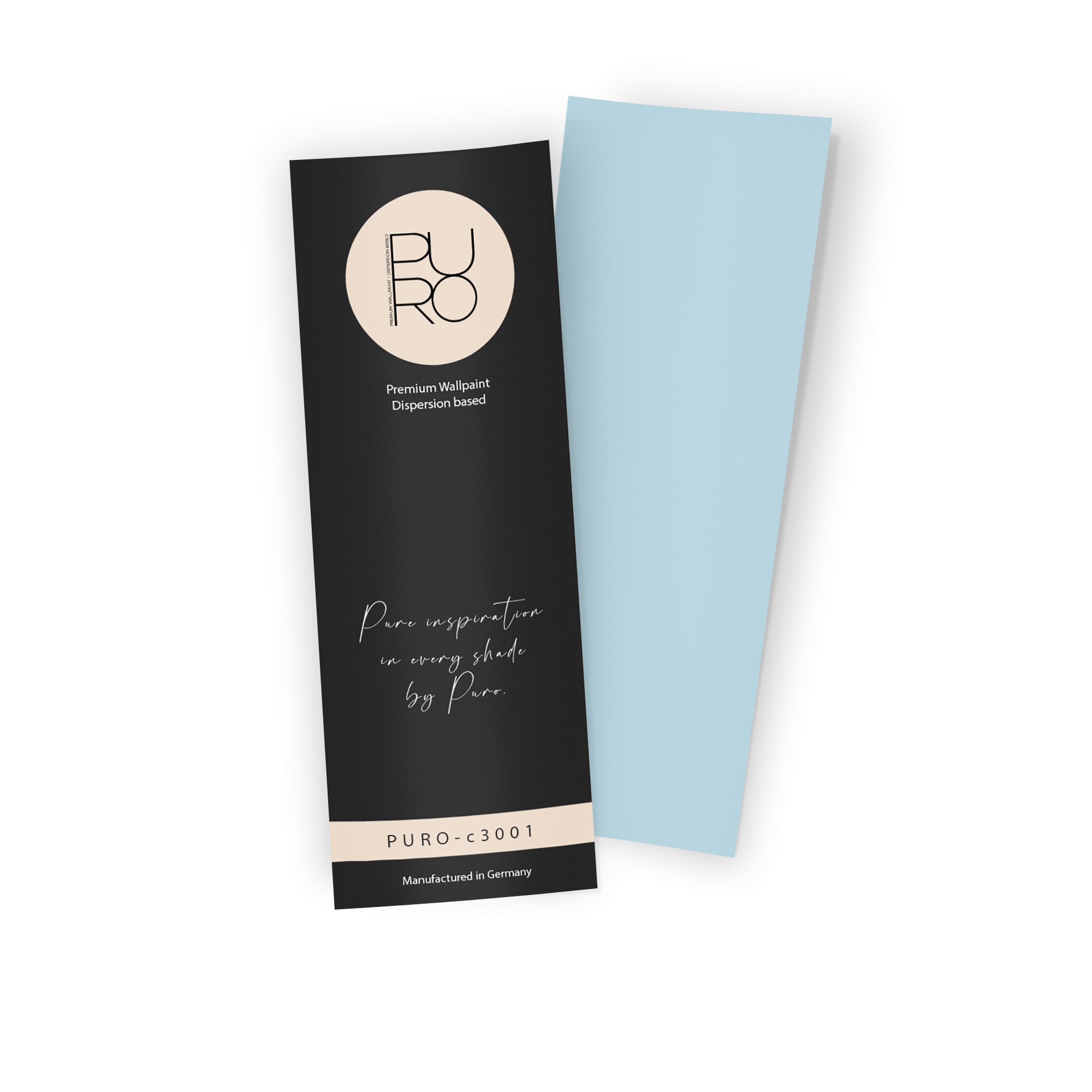 Premium Wandfarbe Echtanstrichmuster - PURO ocean blue c3001