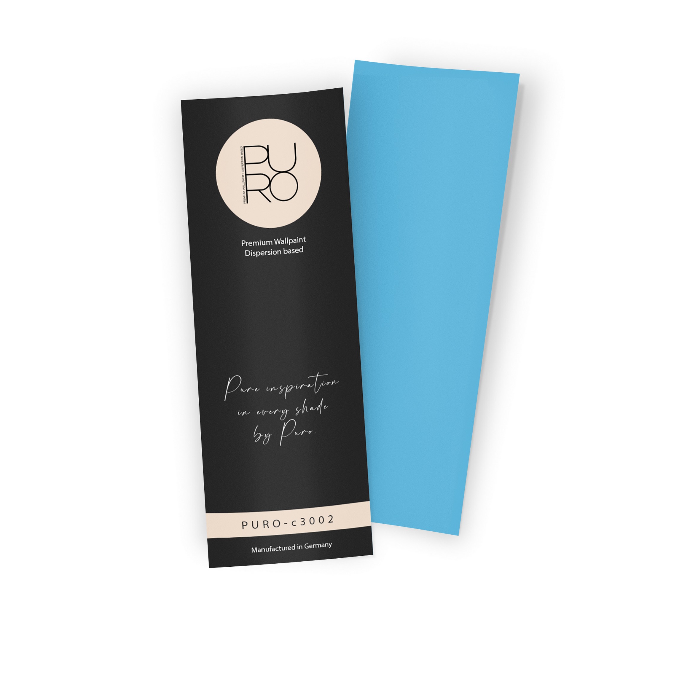 Premium Wandfarbe Echtanstrichmuster - PURO ocean blue c3002