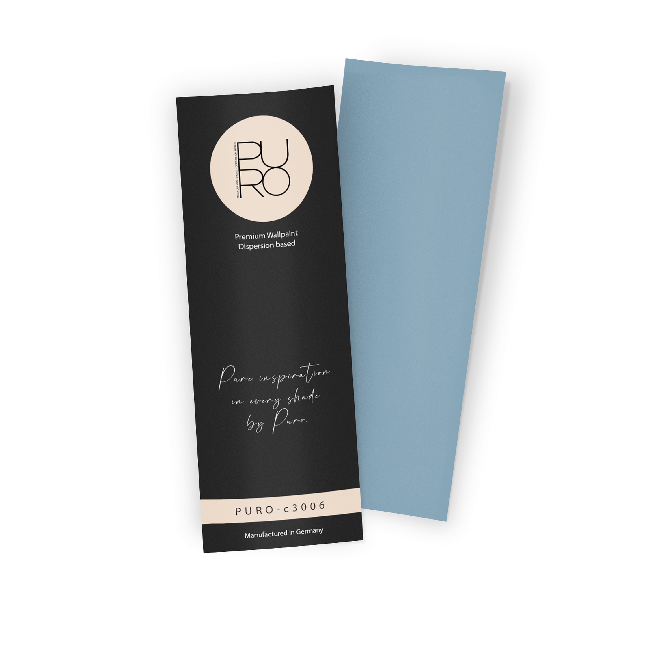 Premium Wandfarbe Echtanstrichmuster - PURO ocean blue c3006