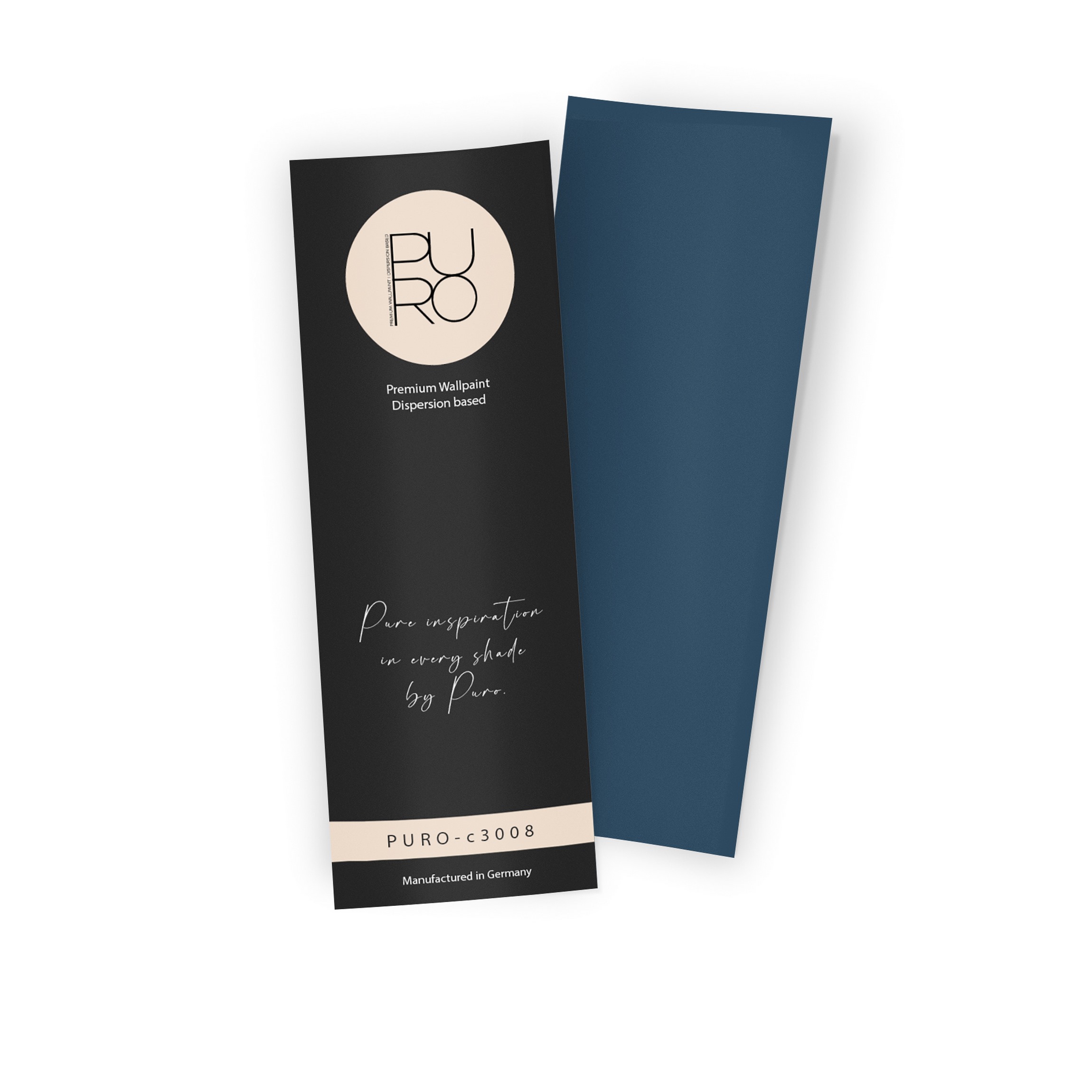 Premium Wandfarbe Echtanstrichmuster - PURO ocean blue c3008