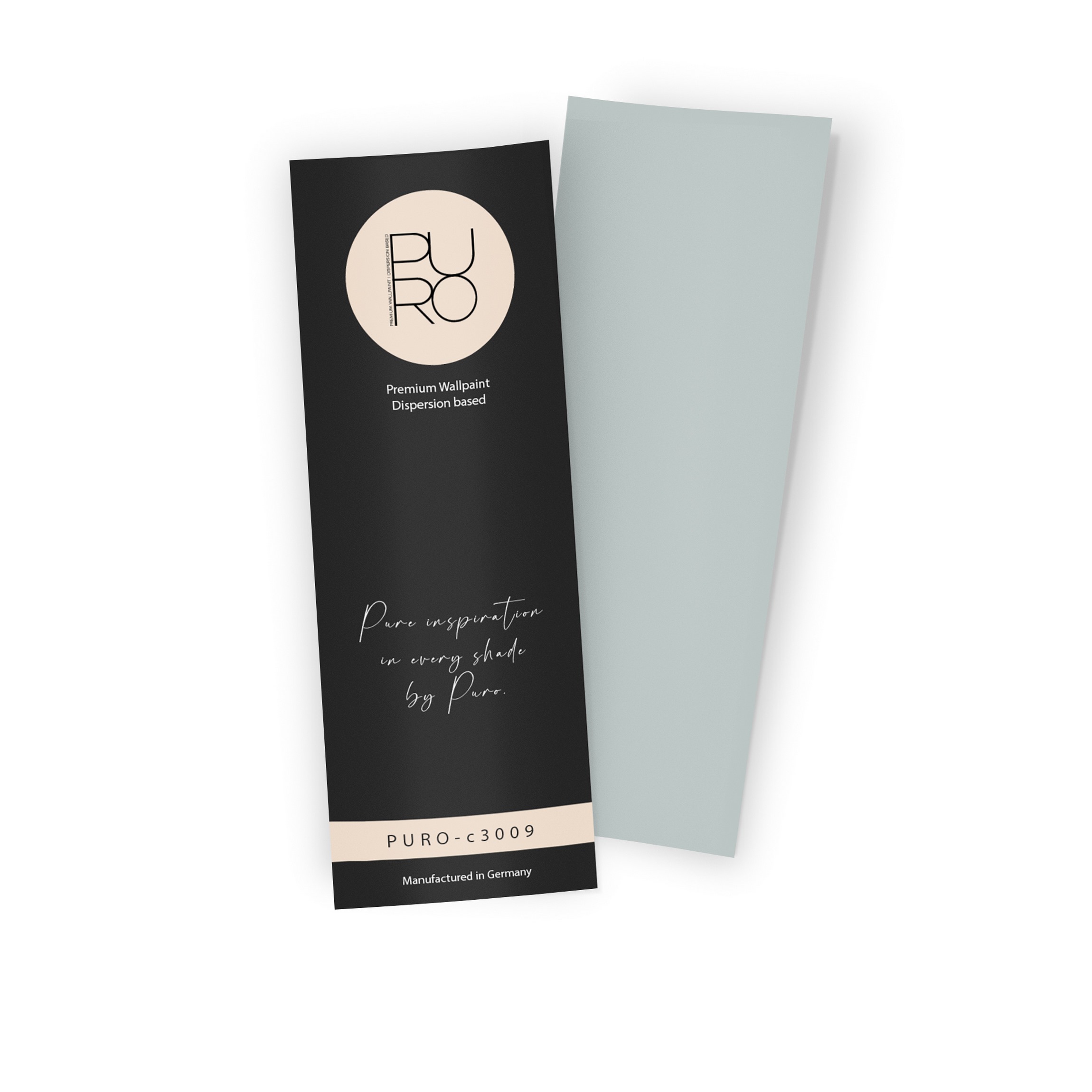 Premium Wandfarbe Echtanstrichmuster - PURO bluish petrol c3009