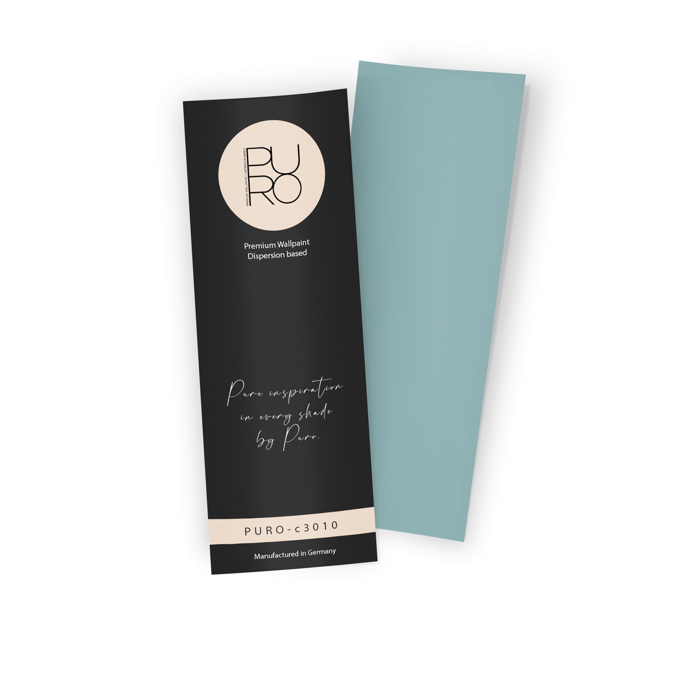 Premium Wandfarbe Echtanstrichmuster - PURO bluish petrol c3010