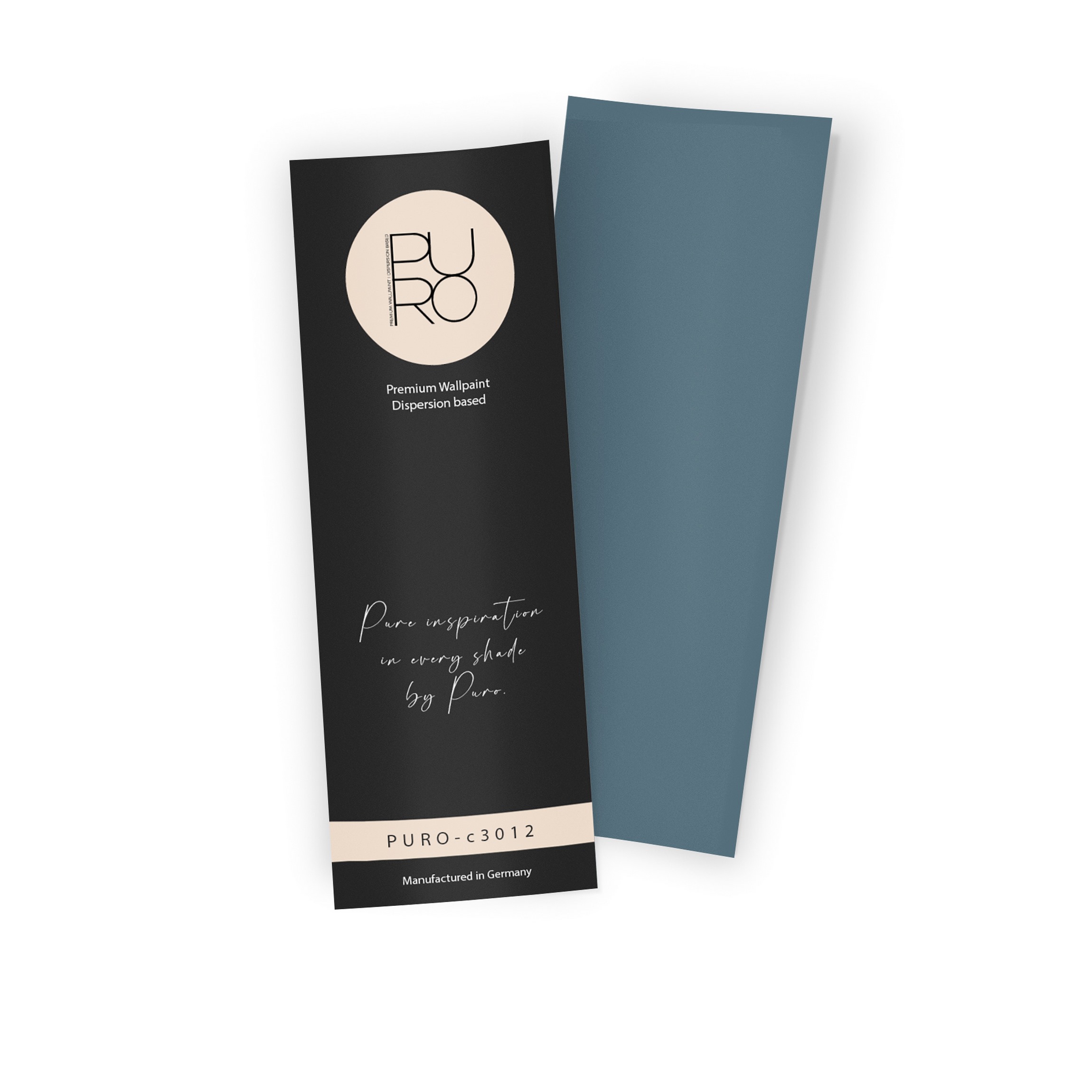 Premium Wandfarbe Echtanstrichmuster - PURO bluish petrol c3012