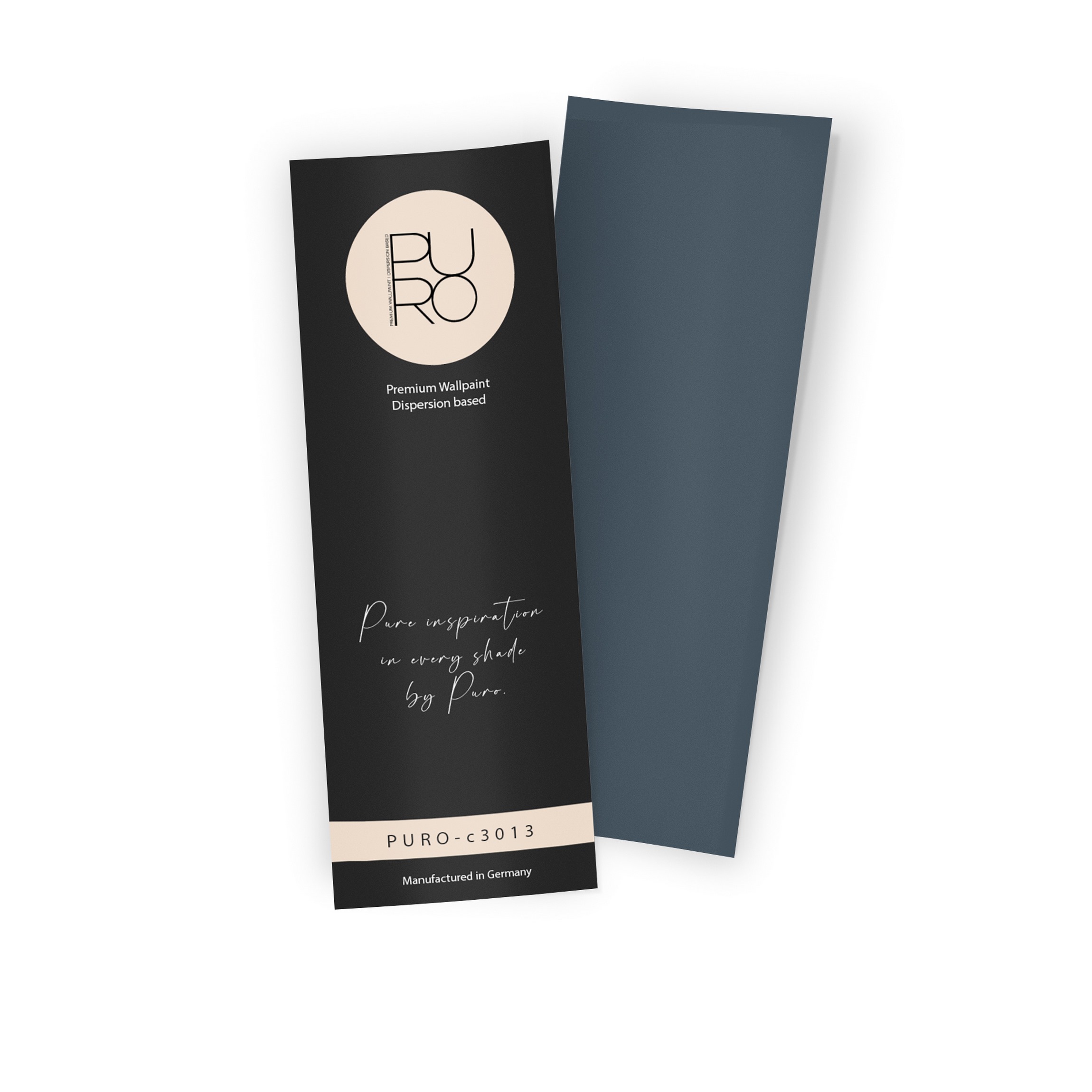 Premium Wandfarbe Echtanstrichmuster - PURO bluish petrol c3013