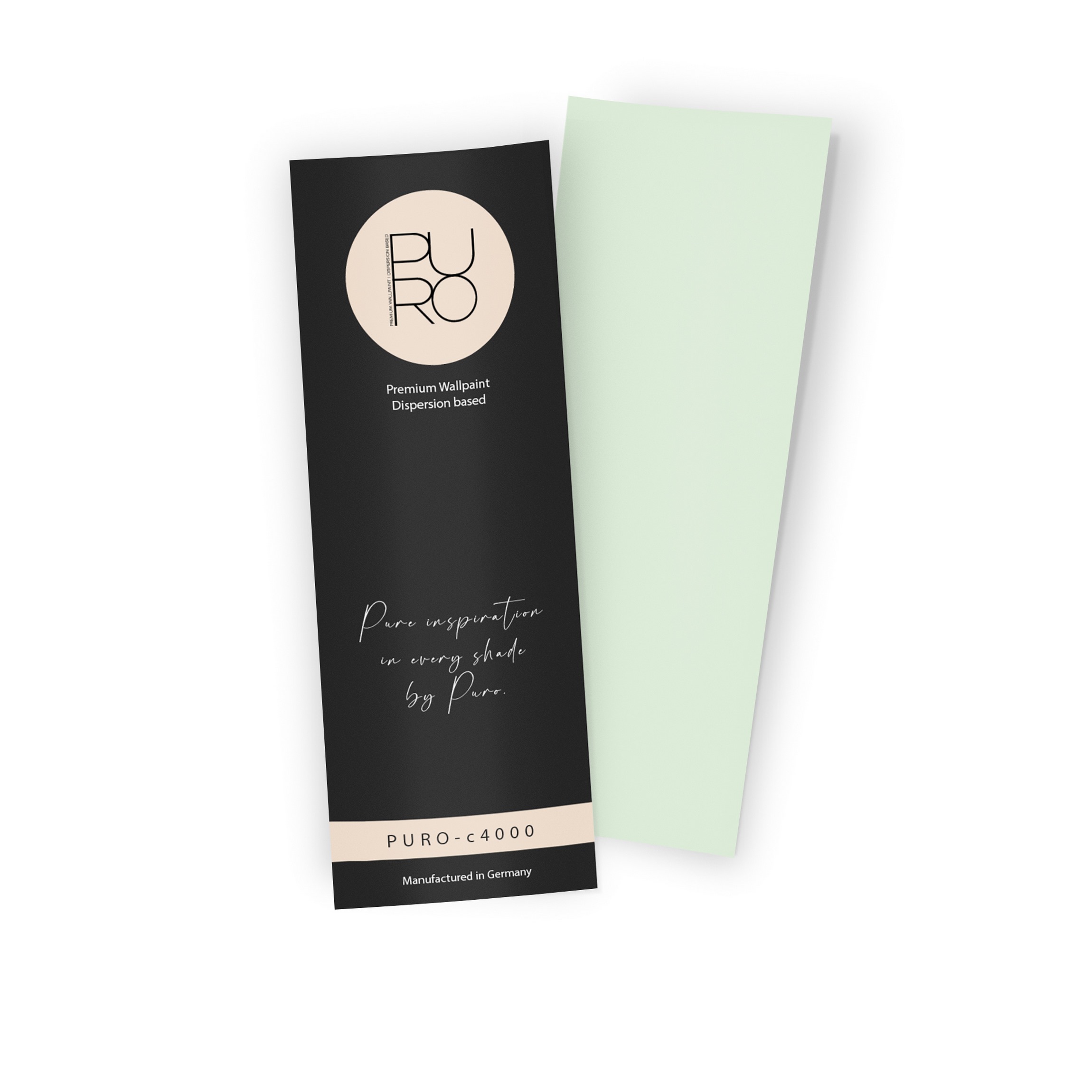 Premium Wandfarbe Echtanstrichmuster - PURO soft green c4000