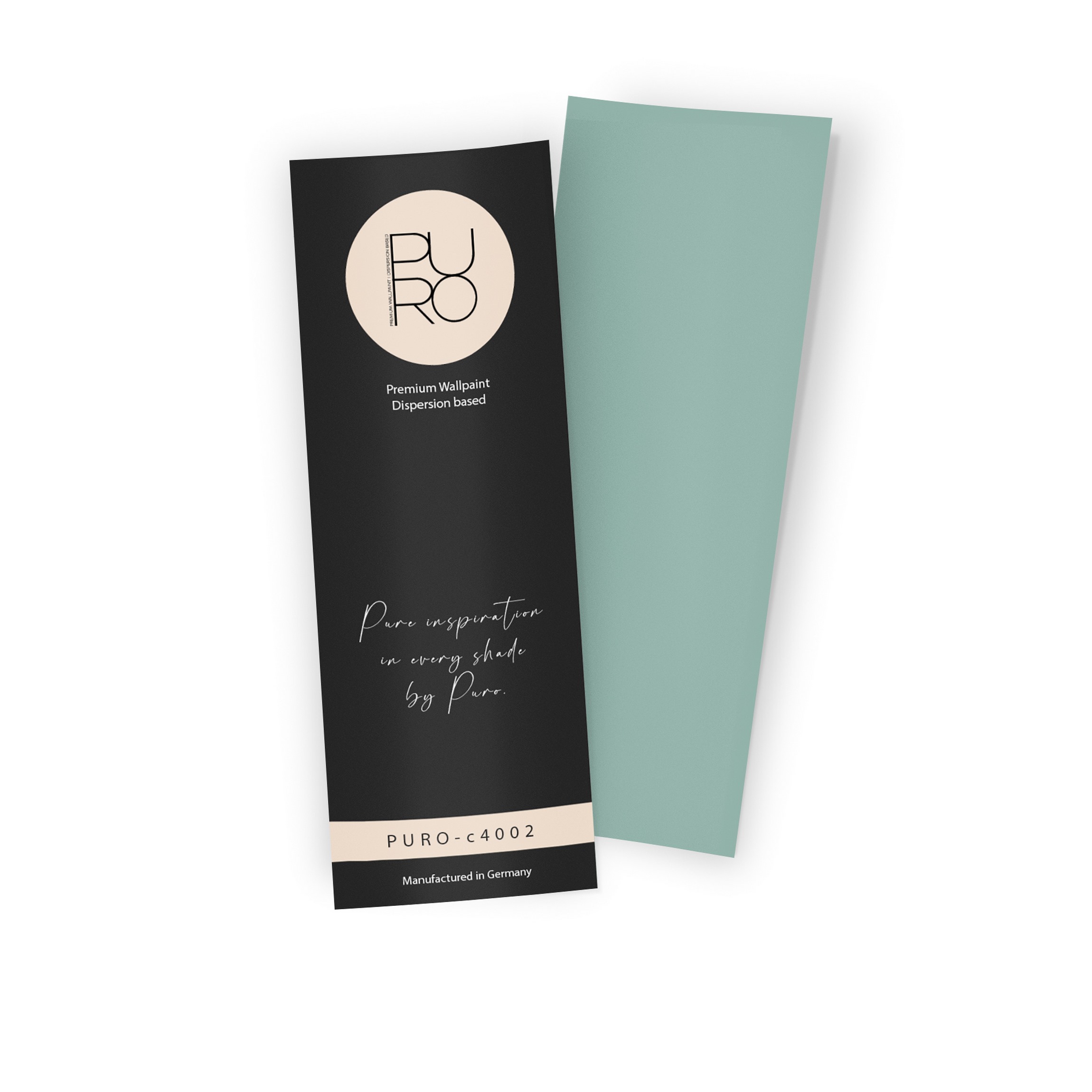 Premium Wandfarbe Echtanstrichmuster - PURO soft green c4002