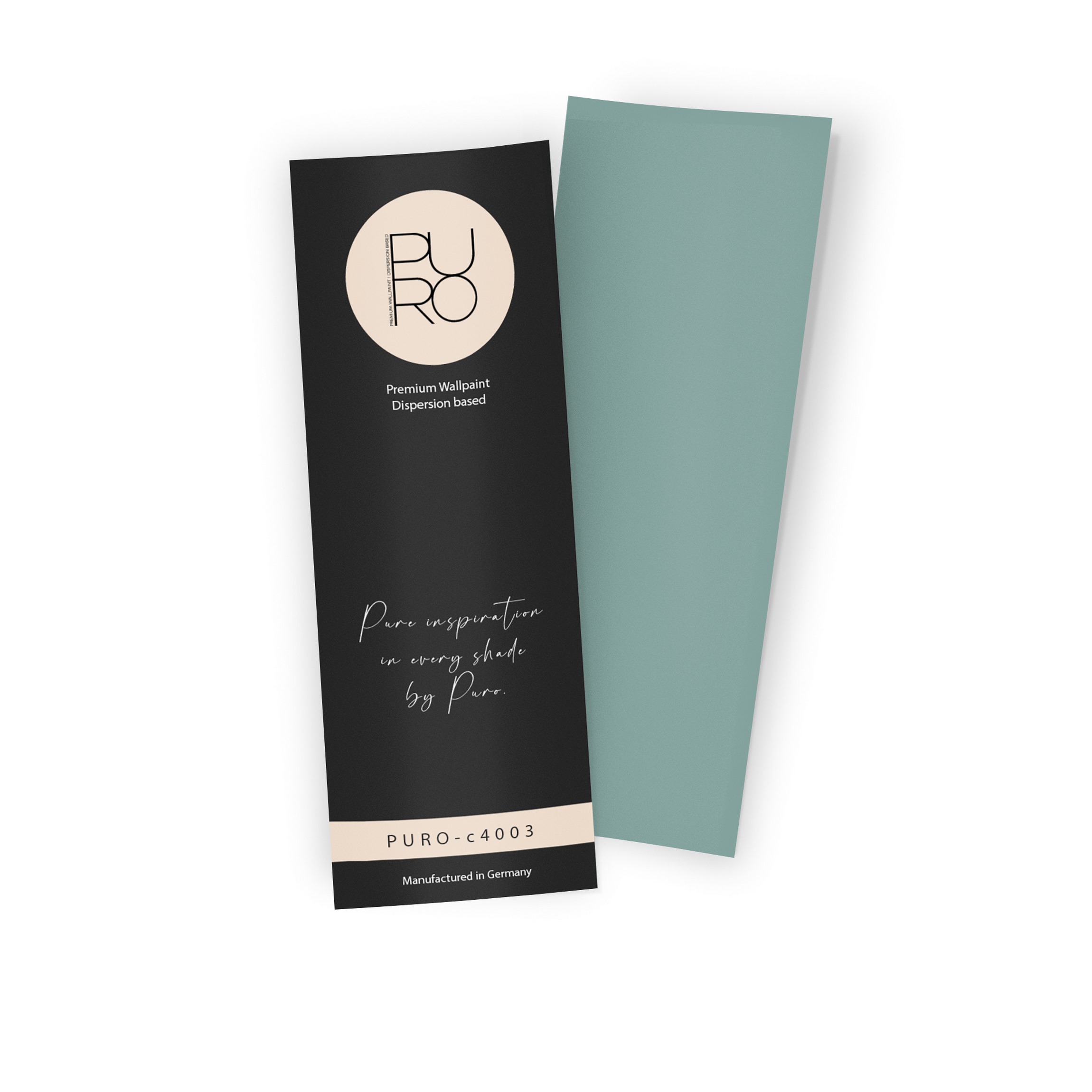 Premium Wandfarbe Echtanstrichmuster - PURO soft green c4003