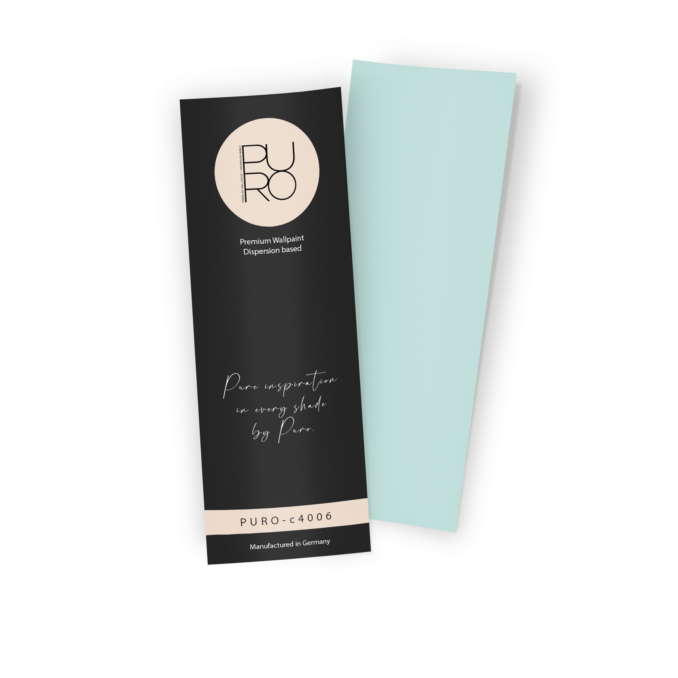 Premium Wandfarbe Echtanstrichmuster - PURO emerald green c4006