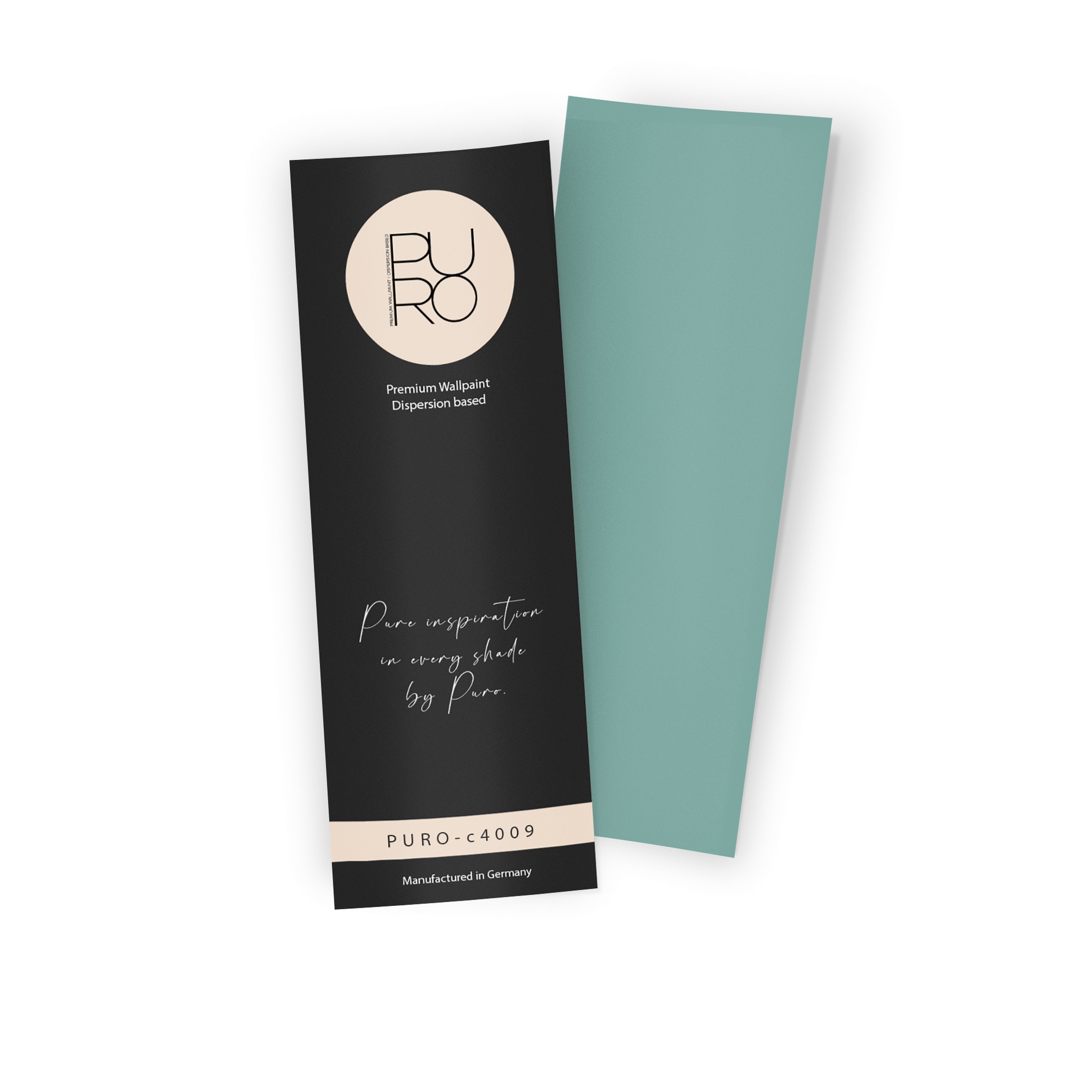 Premium Wandfarbe Echtanstrichmuster - PURO emerald green c4009