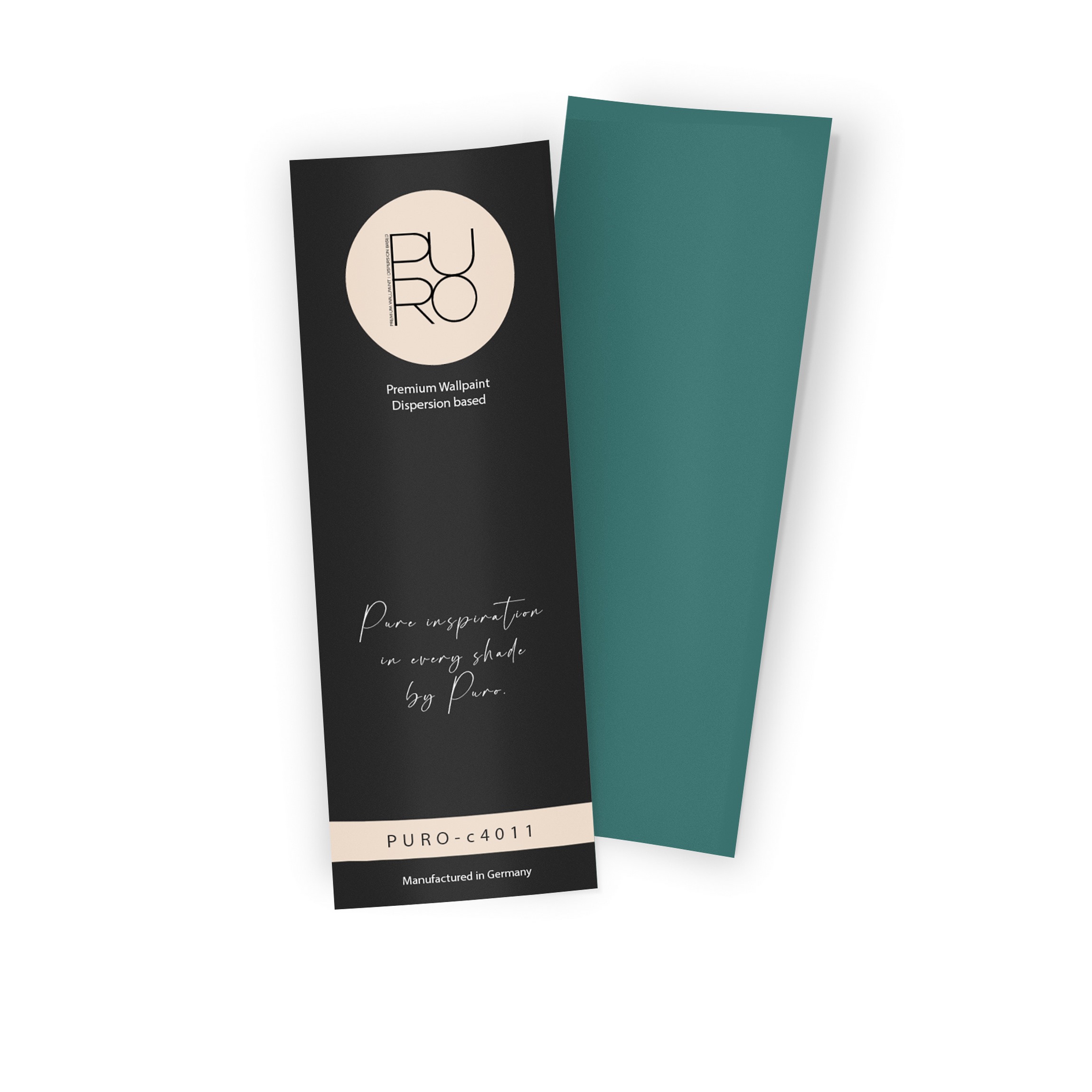 Premium Wandfarbe Echtanstrichmuster - PURO emerald green c4011