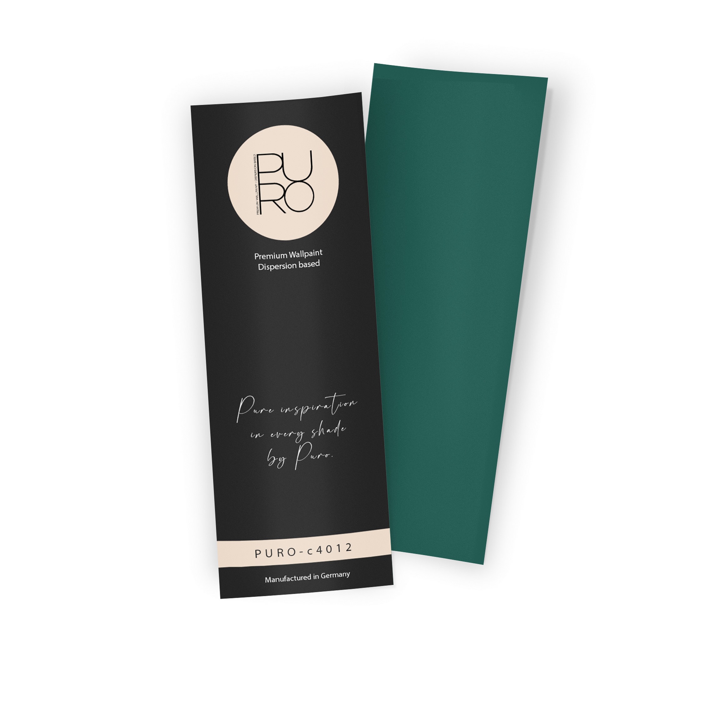 Premium Wandfarbe Echtanstrichmuster - PURO emerald green c4012