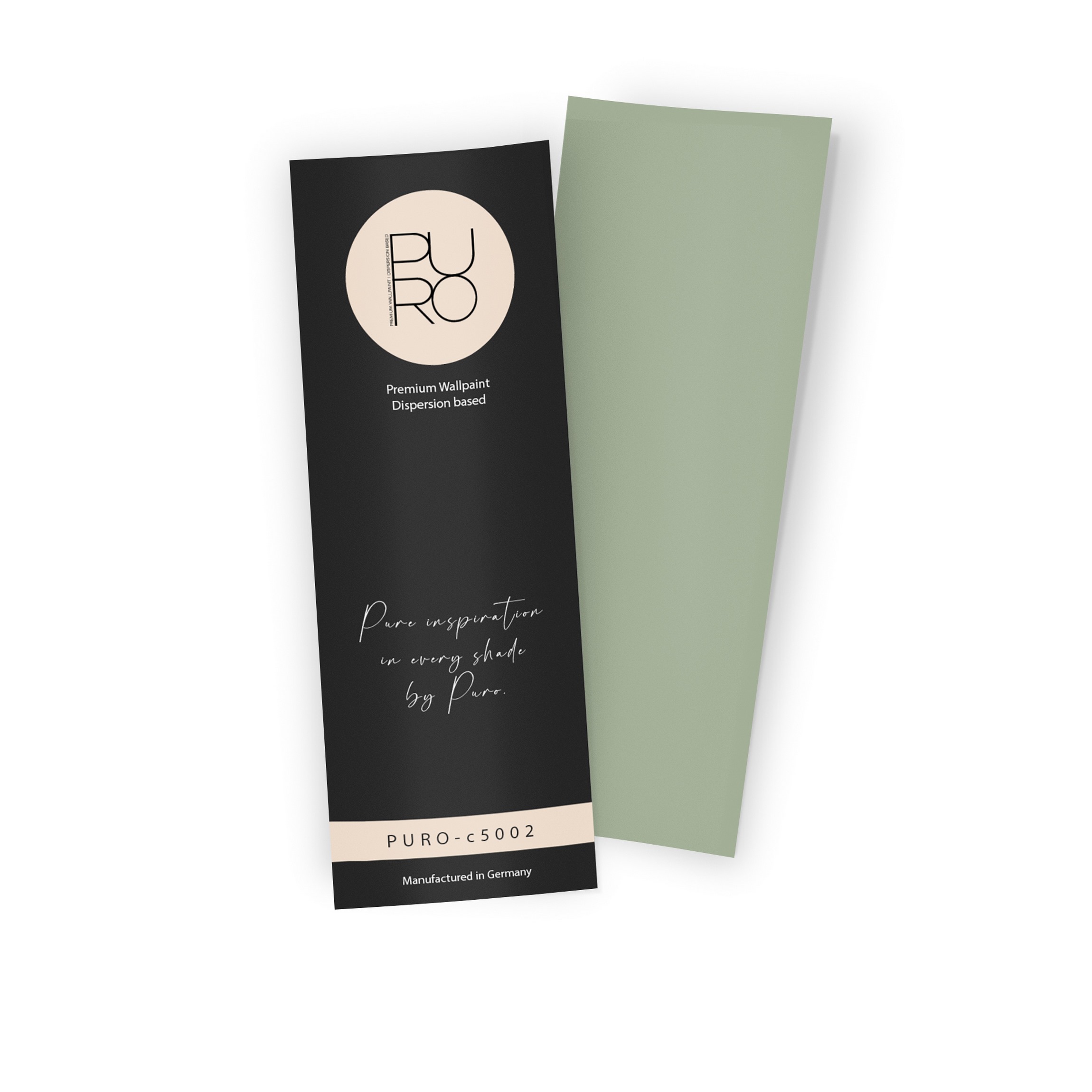 Premium Wandfarbe Echtanstrichmuster - PURO sage green c5002