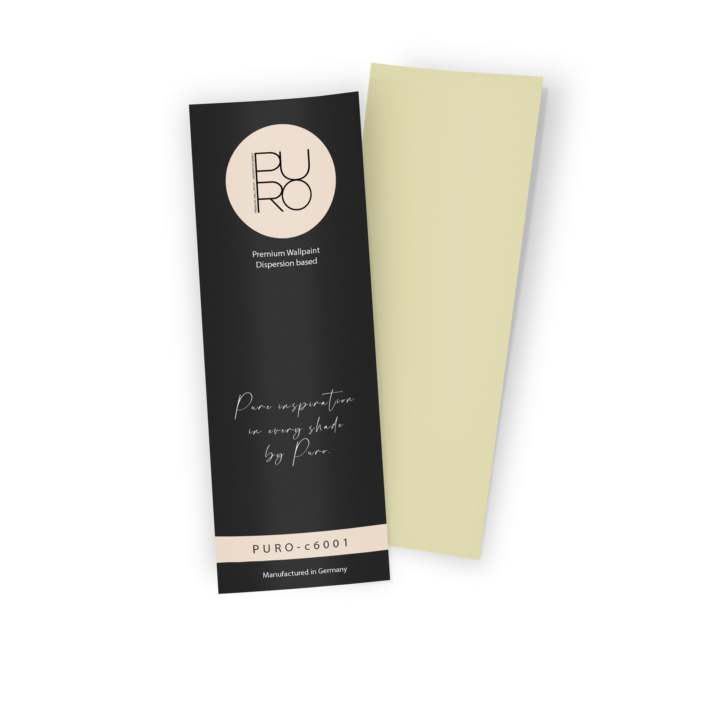 Premium Wandfarbe Echtanstrichmuster - PURO gentle lime  c6001
