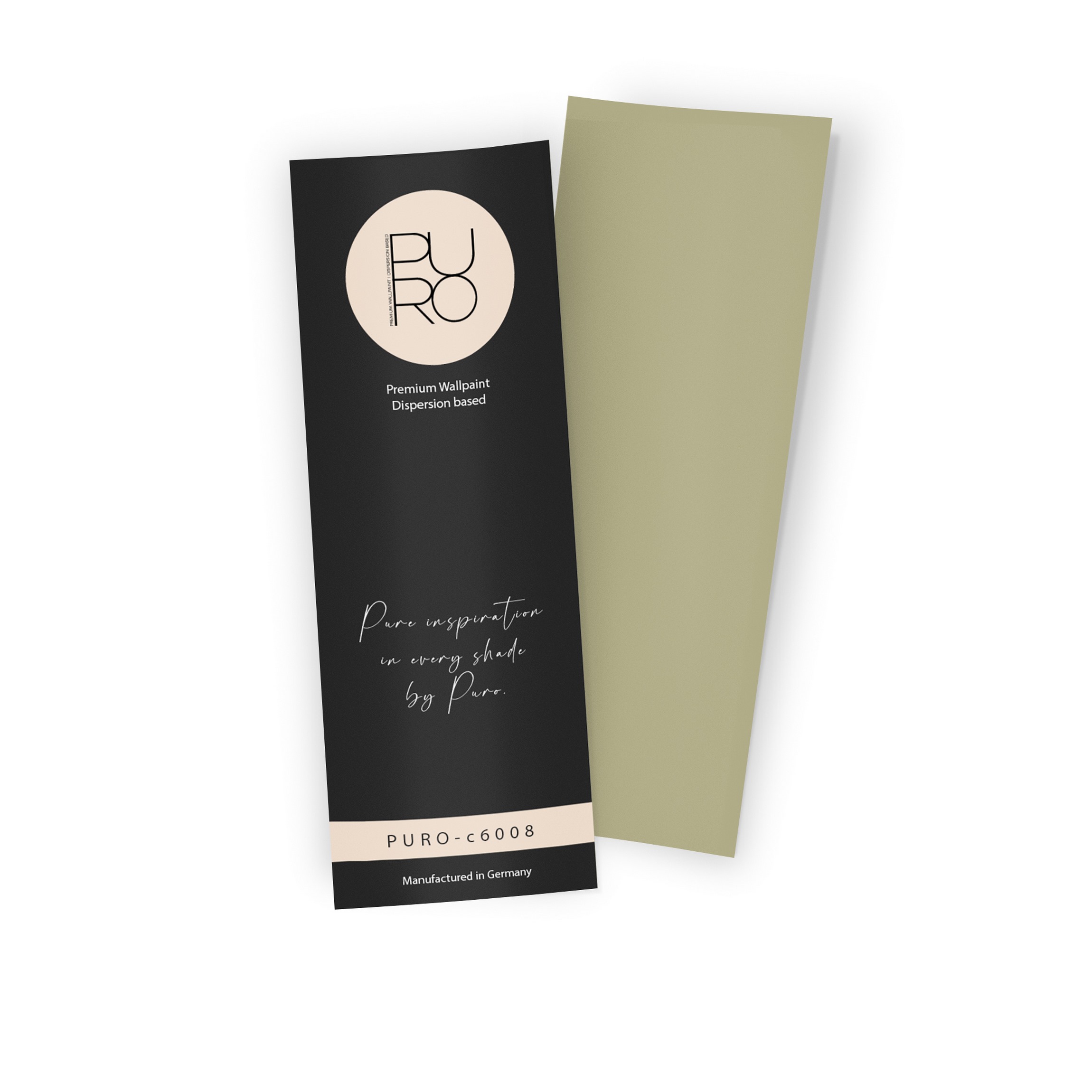 Premium Wandfarbe Echtanstrichmuster - PURO gentle lime  c6008