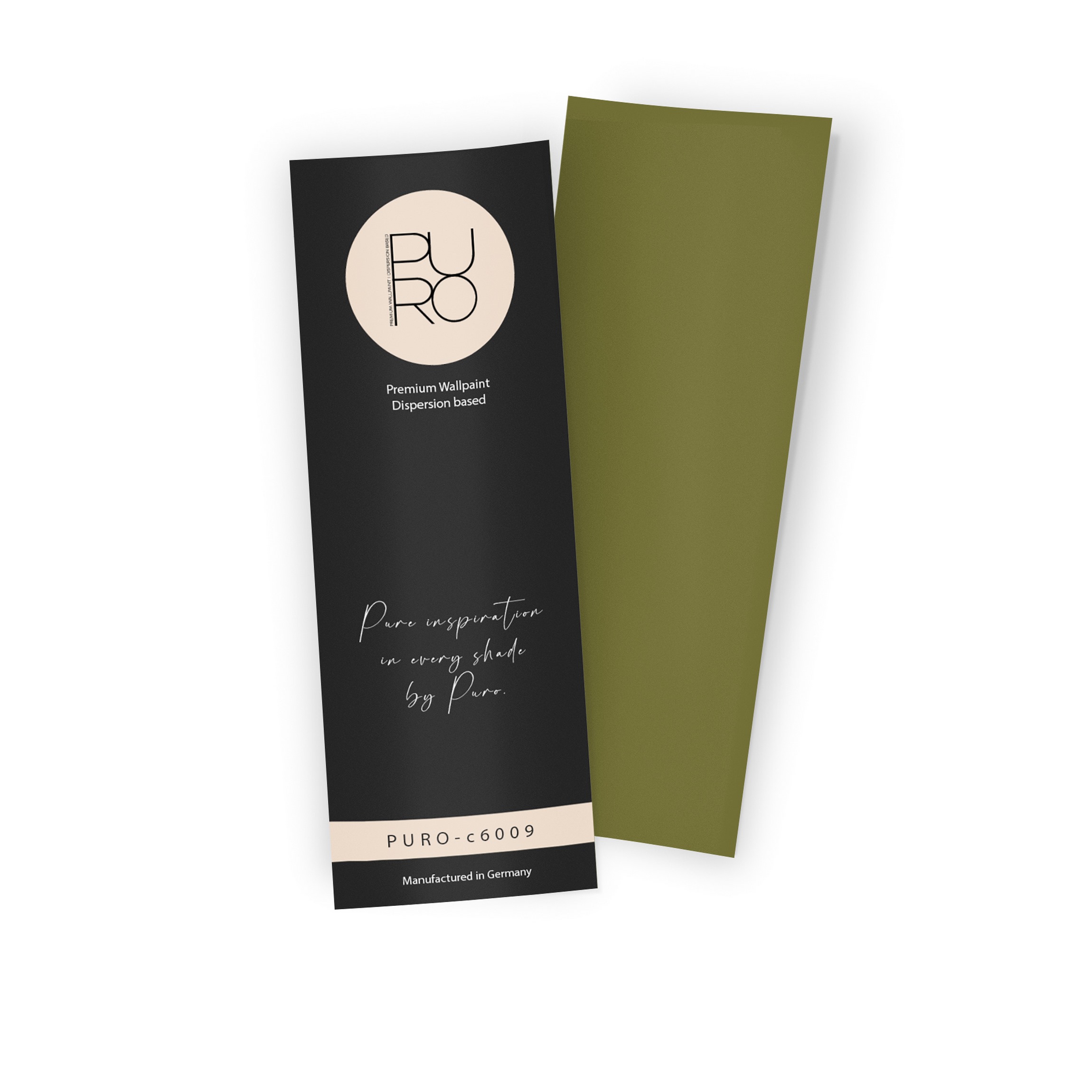 Premium Wandfarbe Echtanstrichmuster - PURO gentle lime  c6009