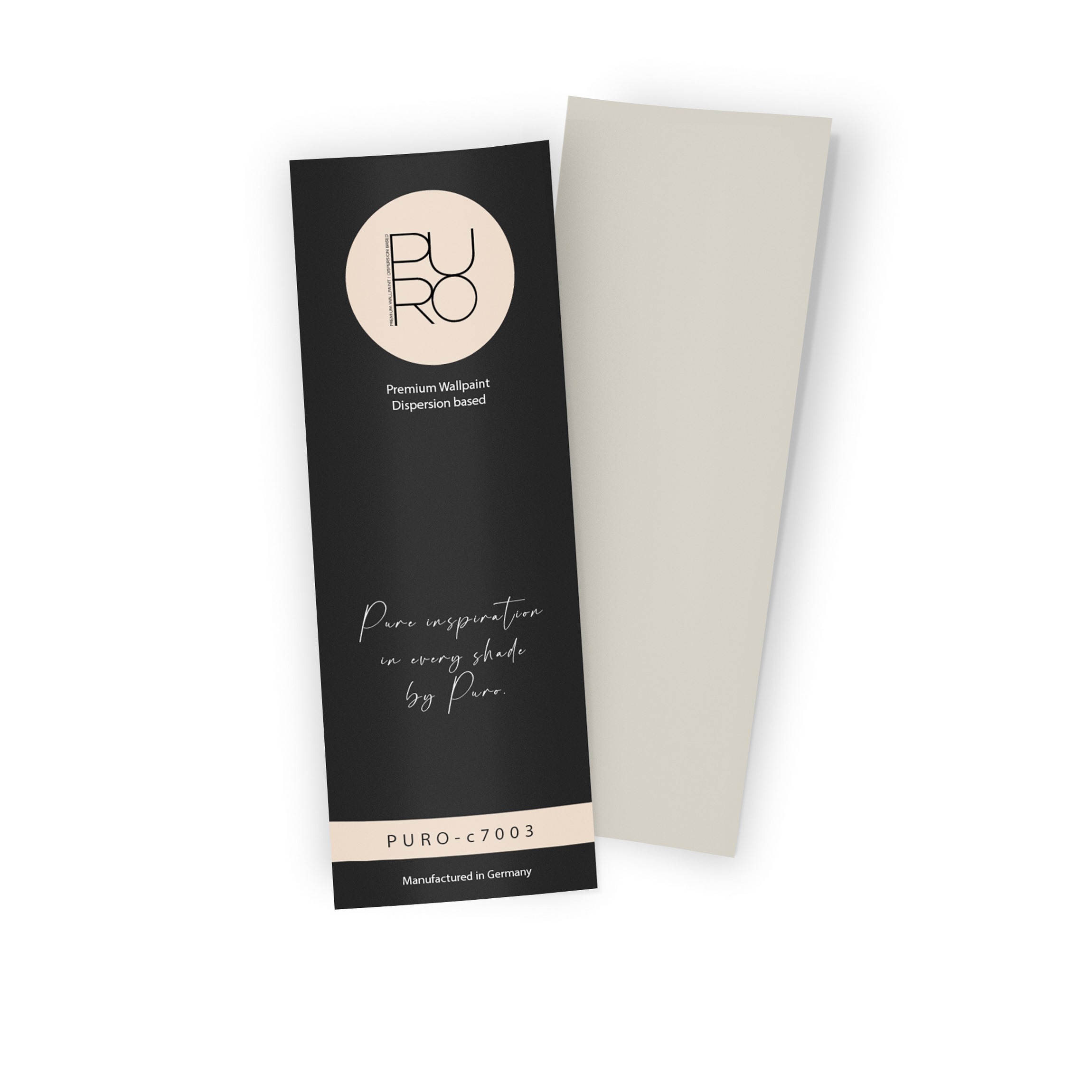 Premium Wandfarbe Echtanstrichmuster - PURO calm taupe c7003