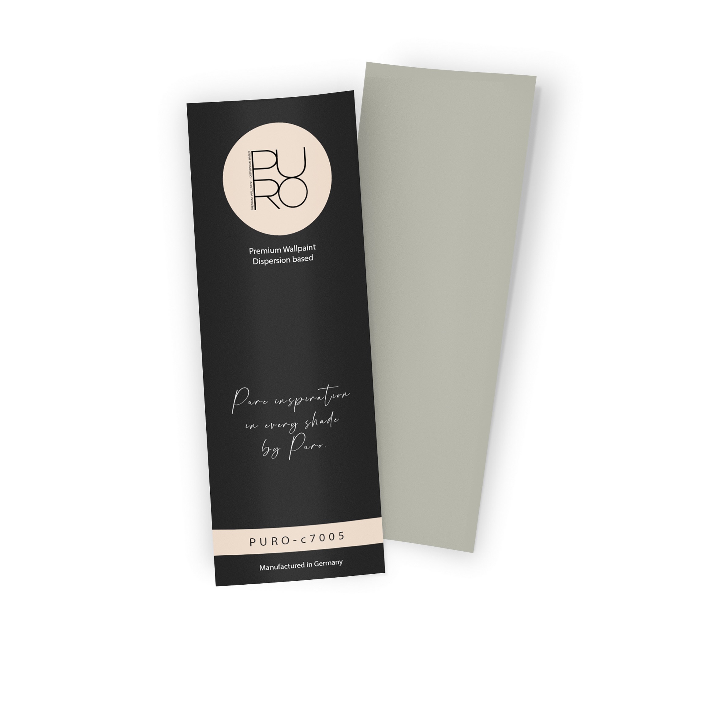 Premium Wandfarbe Echtanstrichmuster - PURO calm taupe c7005