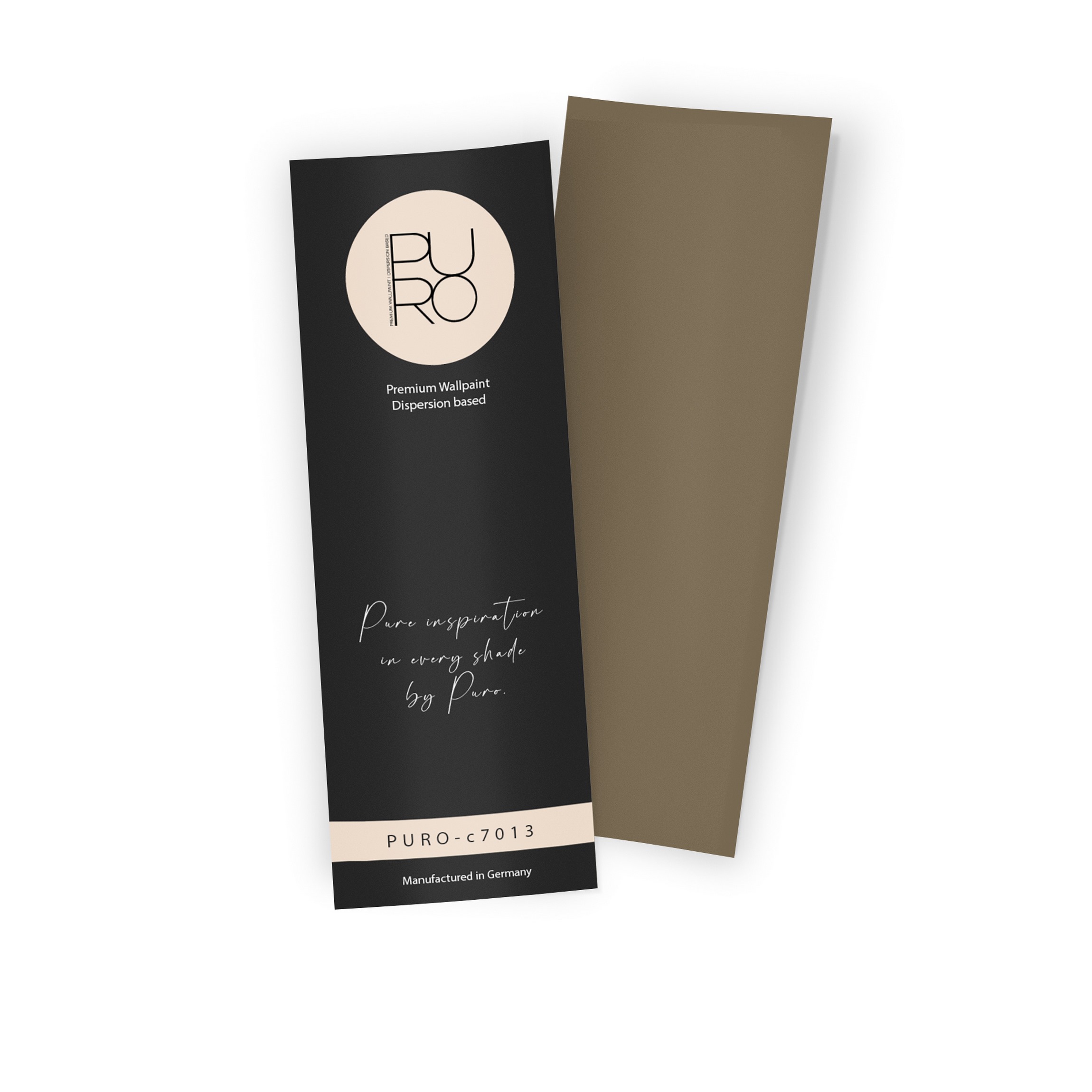 Premium Wandfarbe Echtanstrichmuster - PURO mellow brown c7013