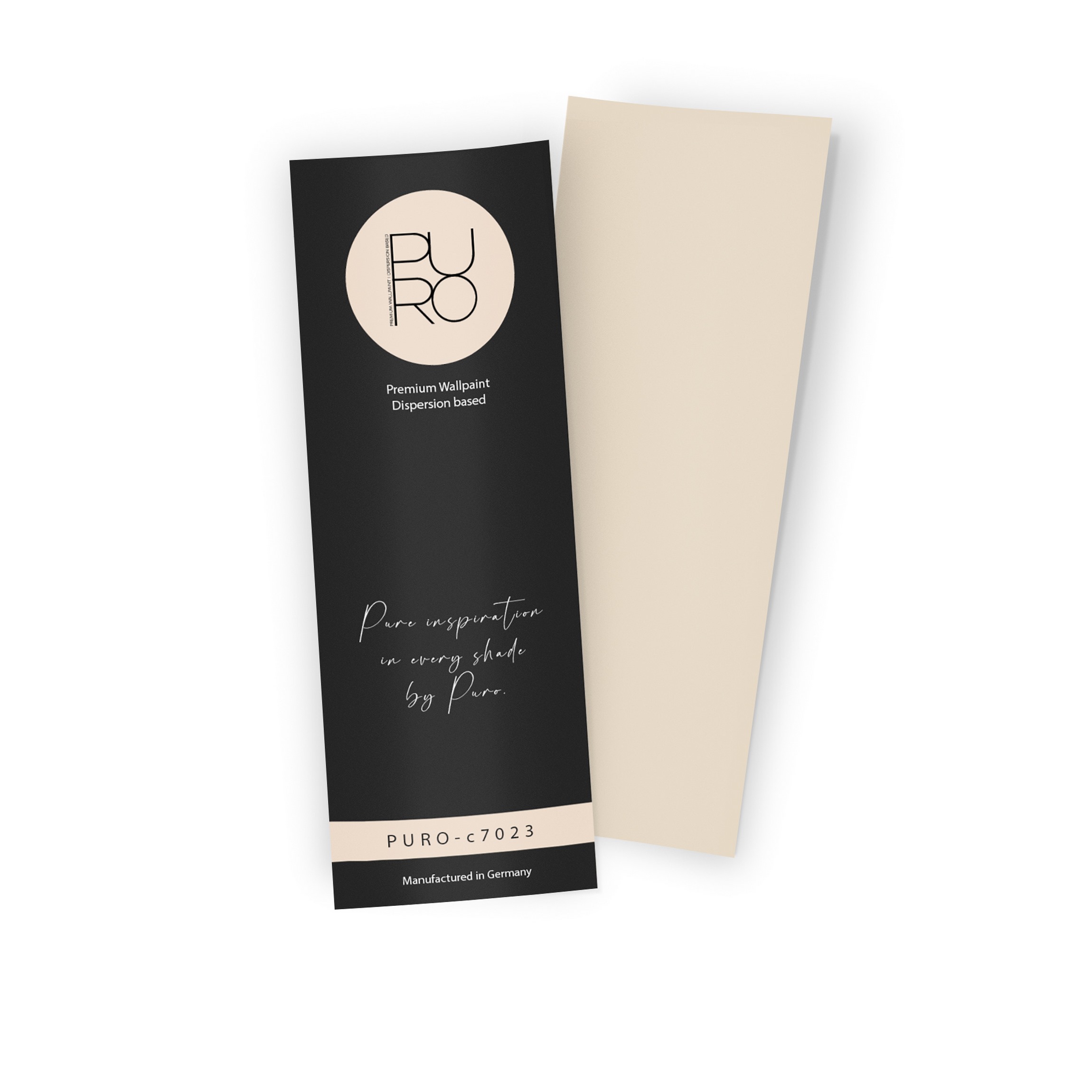 Premium Wandfarbe Echtanstrichmuster - PURO sandy beige  c7023