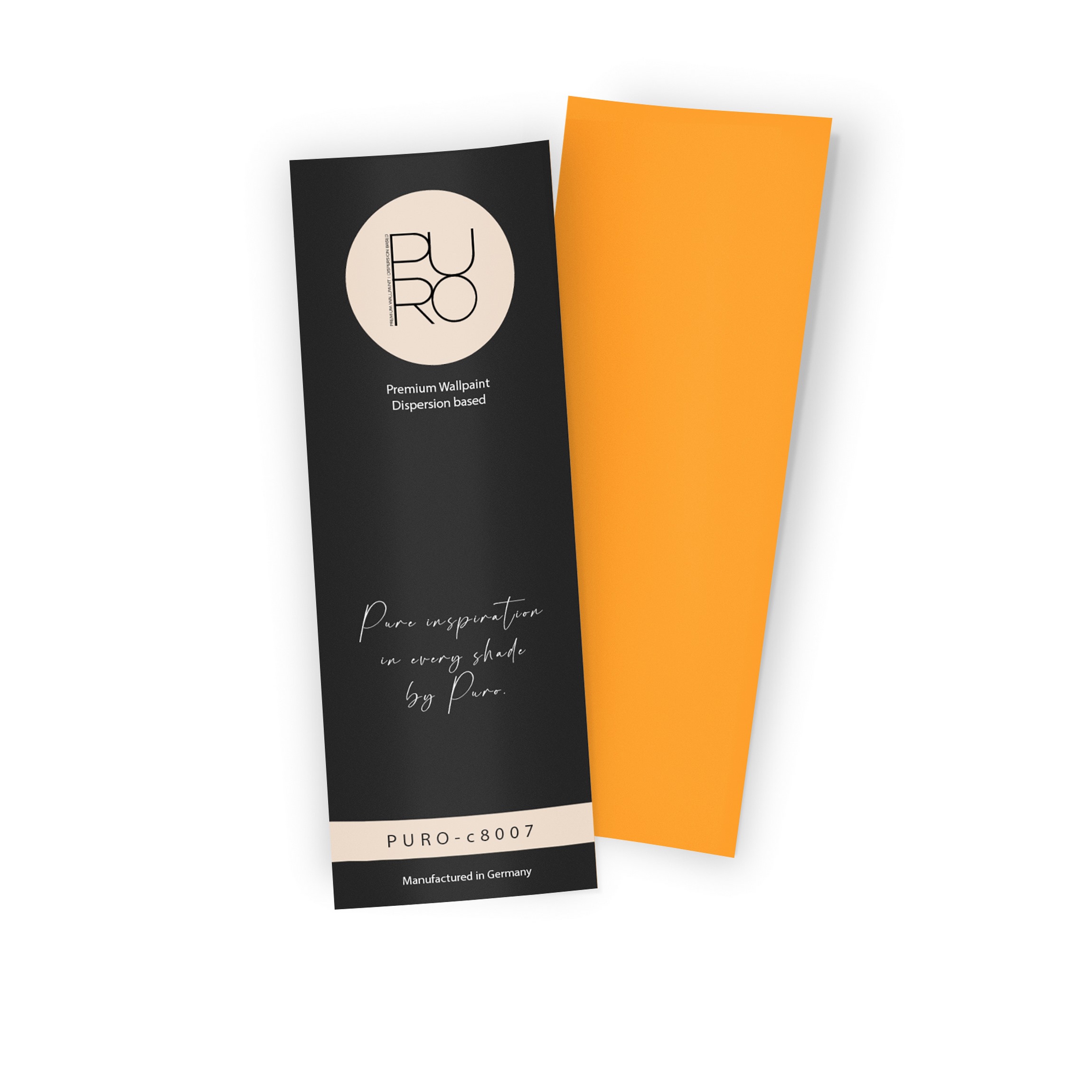 Premium Wandfarbe Echtanstrichmuster - PURO sunny yellow c8007