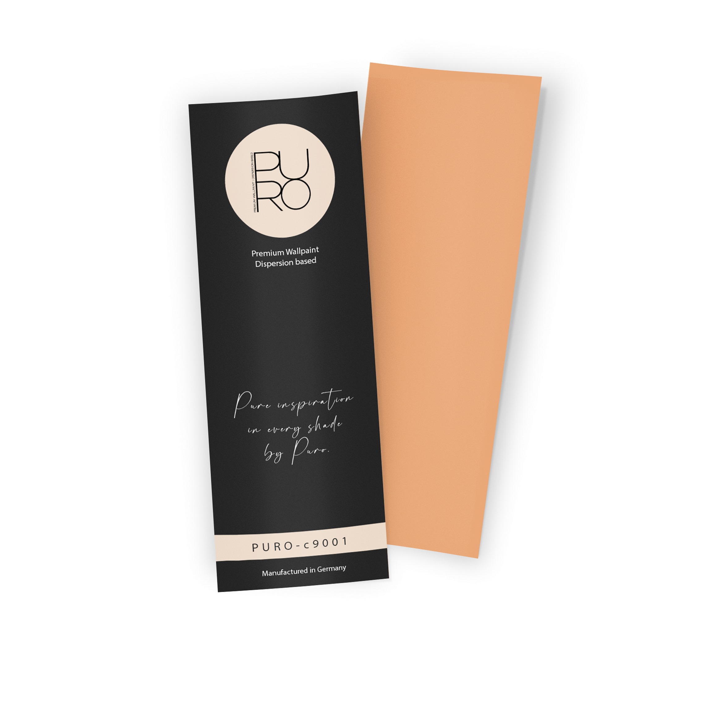 Premium Wandfarbe Echtanstrichmuster - PURO dusty orange c9001