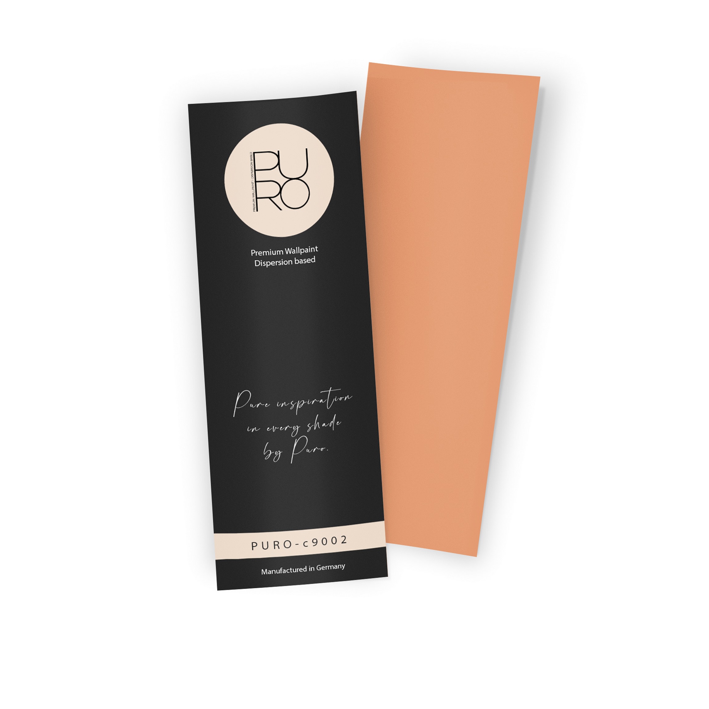 Premium Wandfarbe Echtanstrichmuster - PURO dusty orange c9002