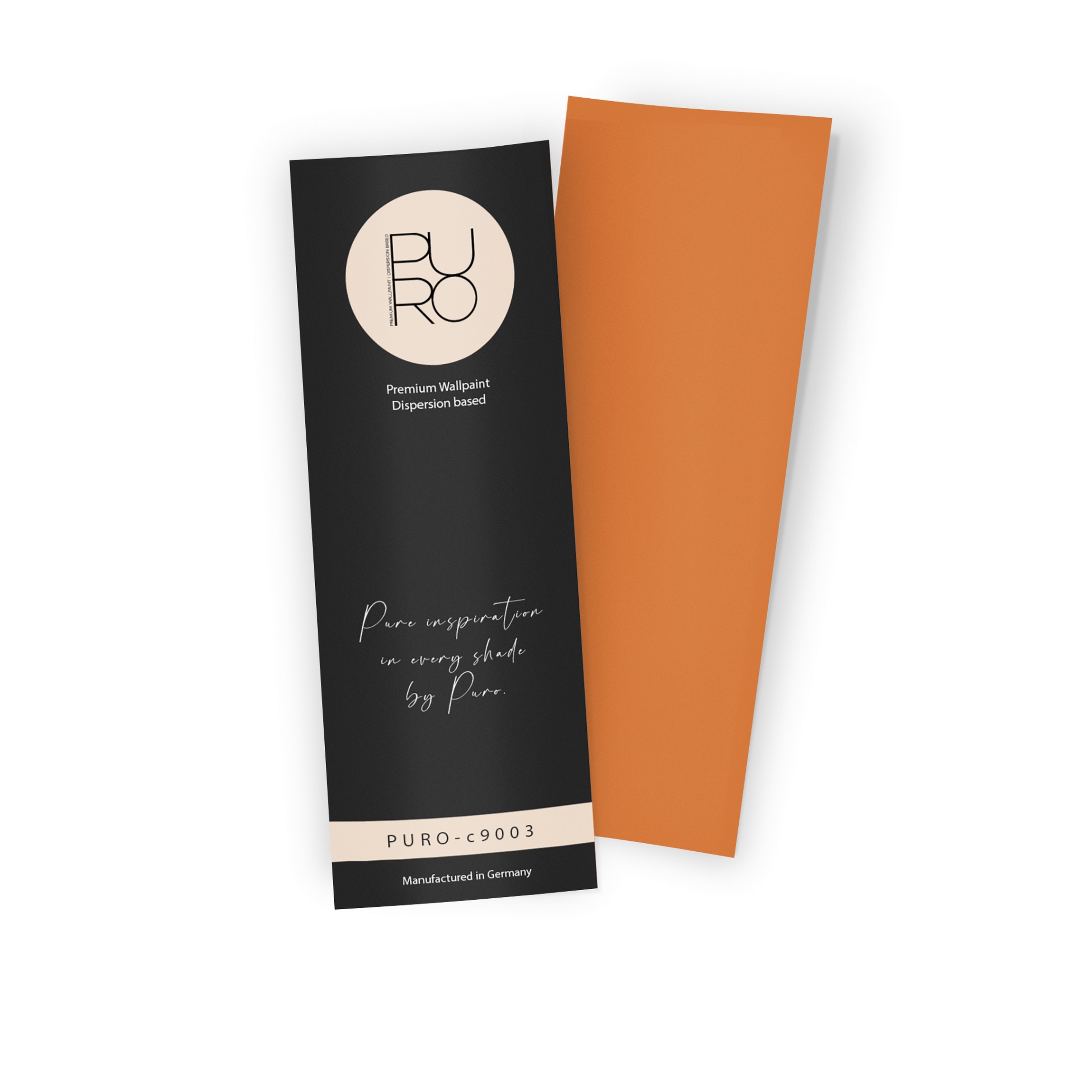 Premium Wandfarbe Echtanstrichmuster - PURO dusty orange c9003