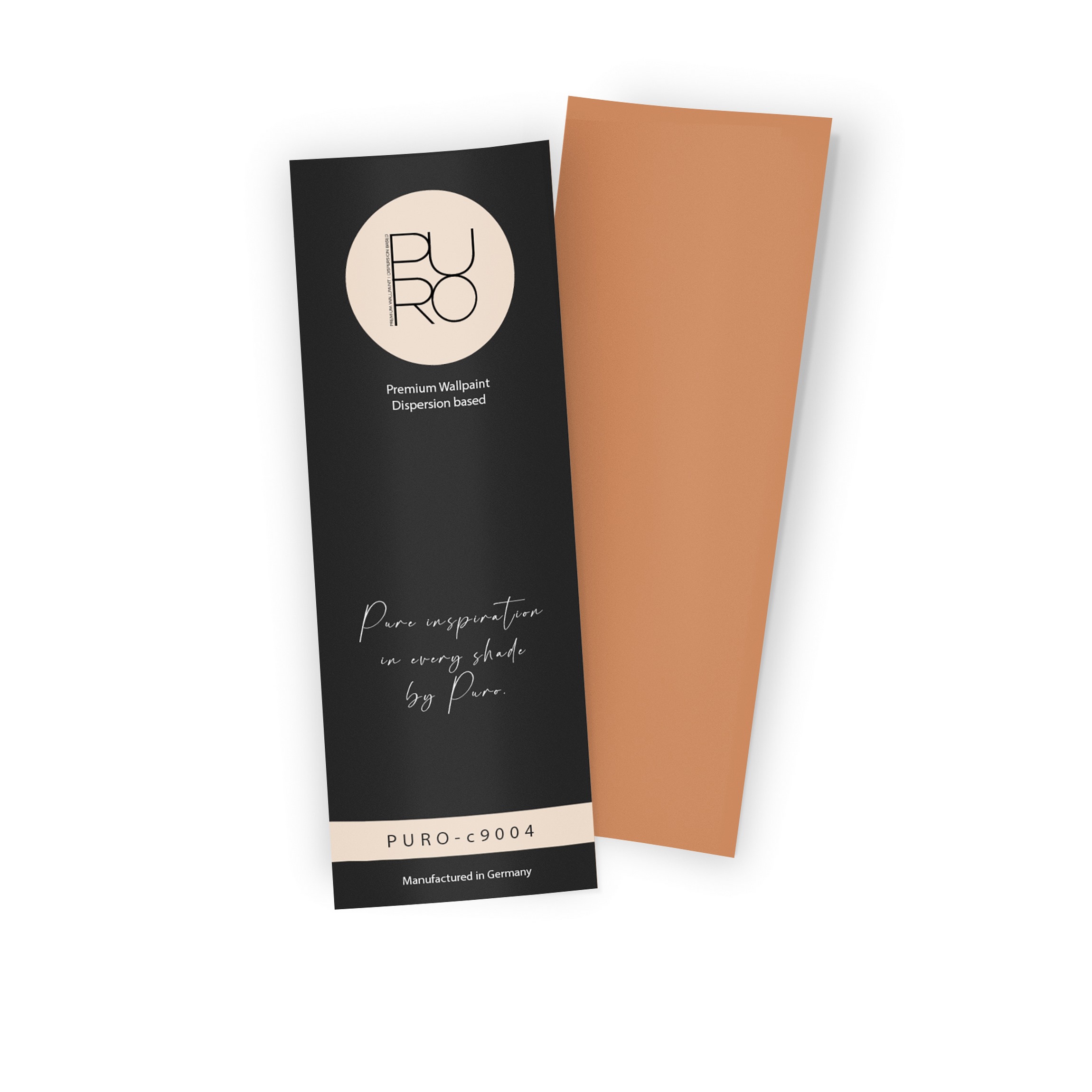 Premium Wandfarbe Echtanstrichmuster - PURO dusty orange c9004