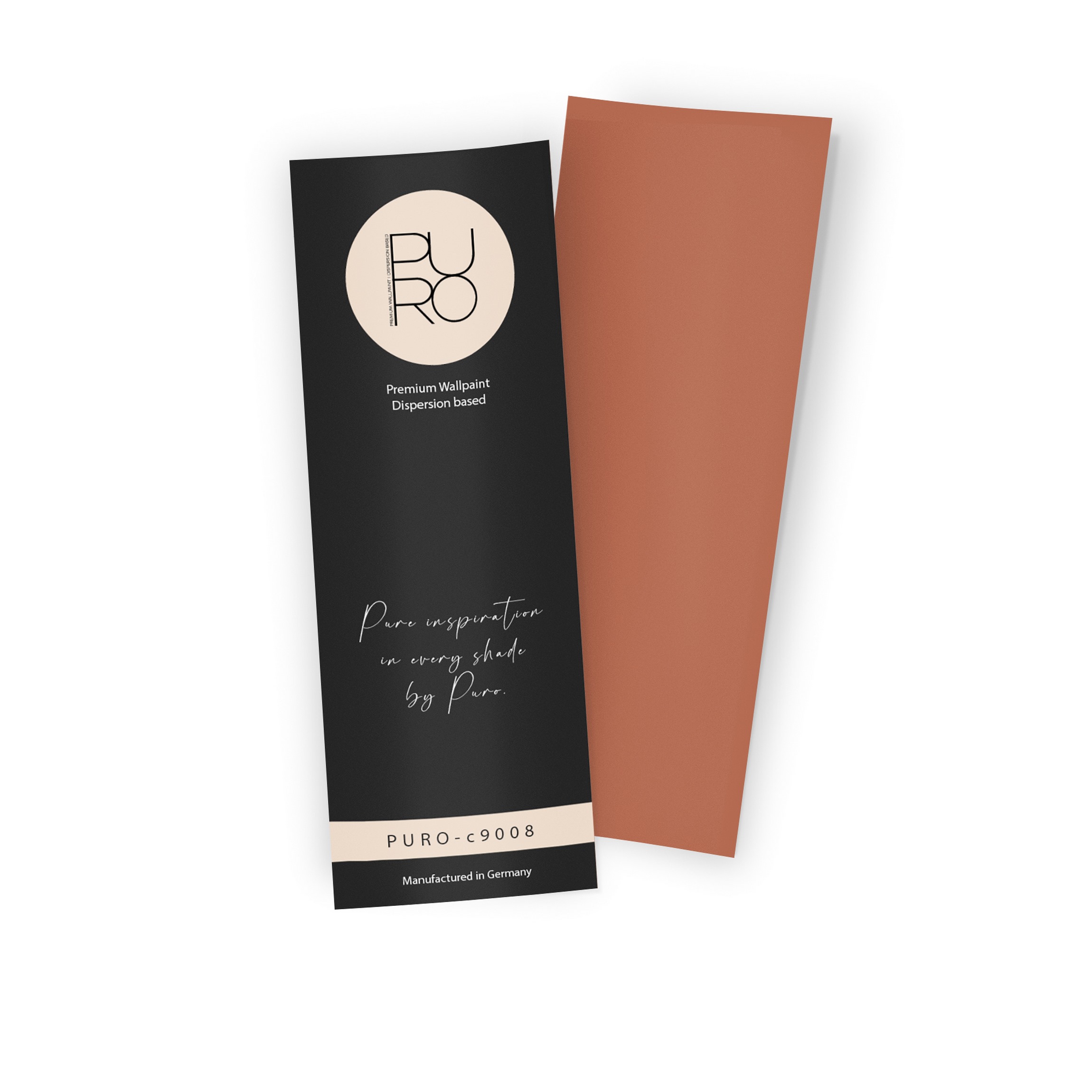 Premium Wandfarbe Echtanstrichmuster - PURO dusty orange c9008