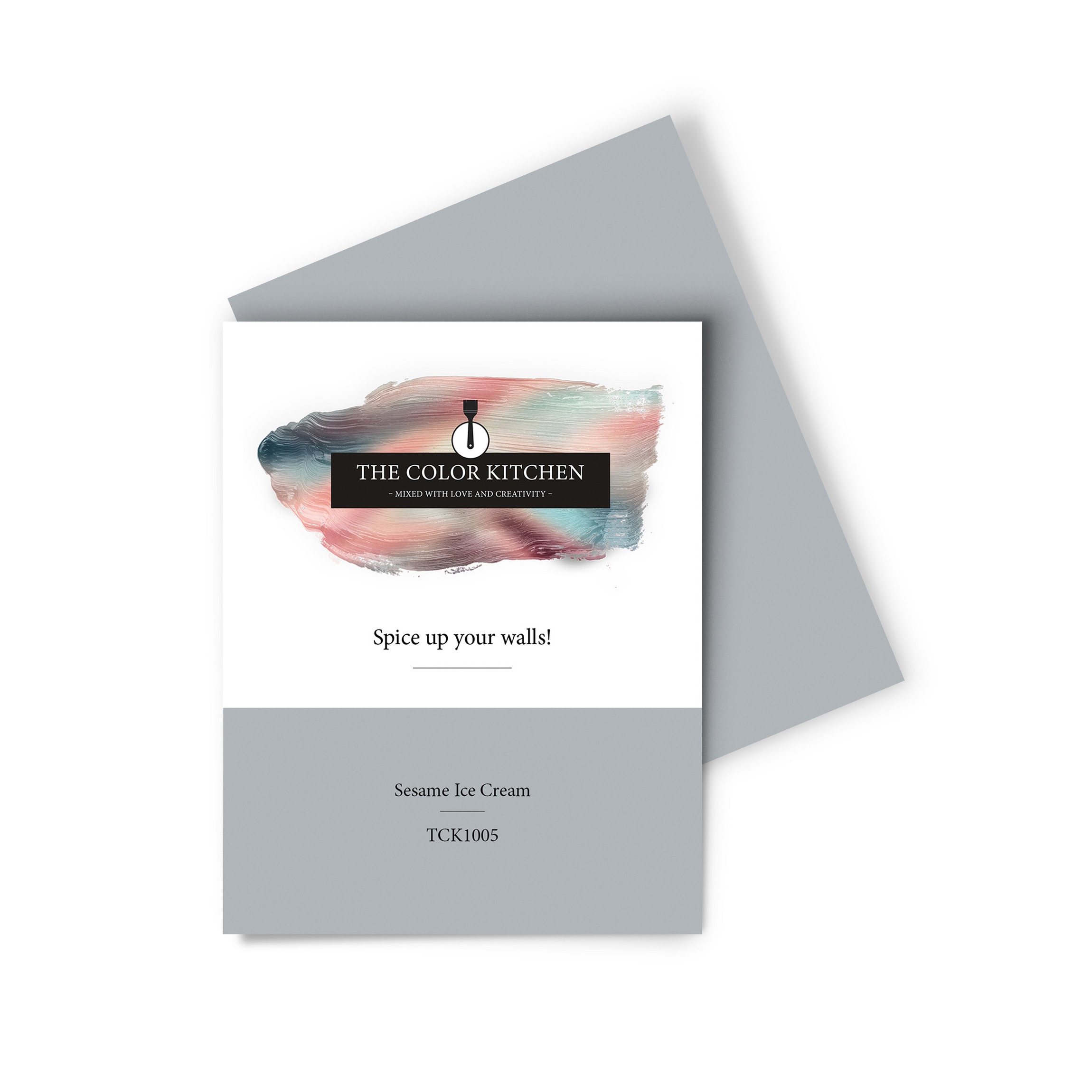 Wandfarbe Gedrucktes Farbmuster - The Color Kitchen - Sesame Ice Cream
