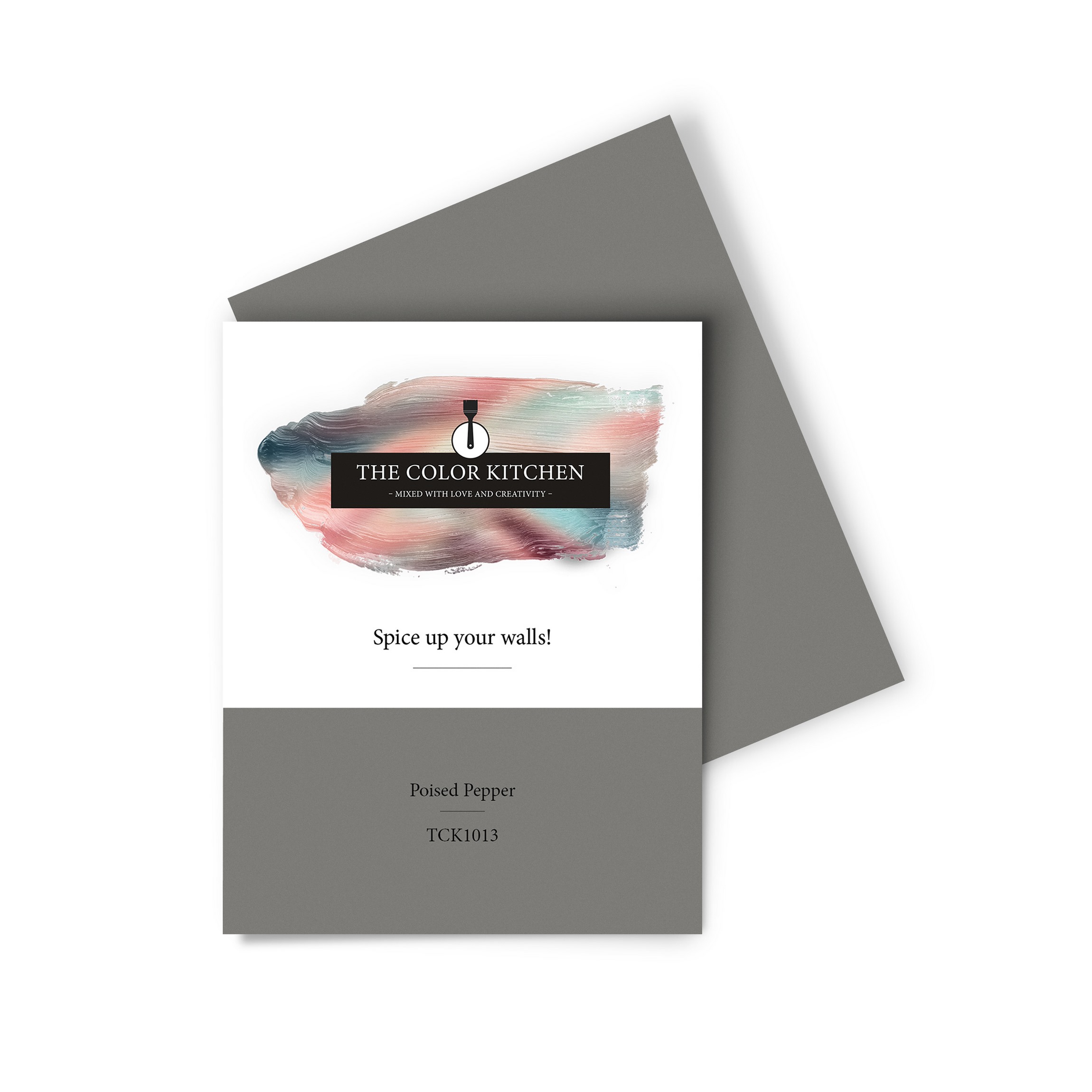 Wandfarbe Gedrucktes Farbmuster - The Color Kitchen - Poised Pepper