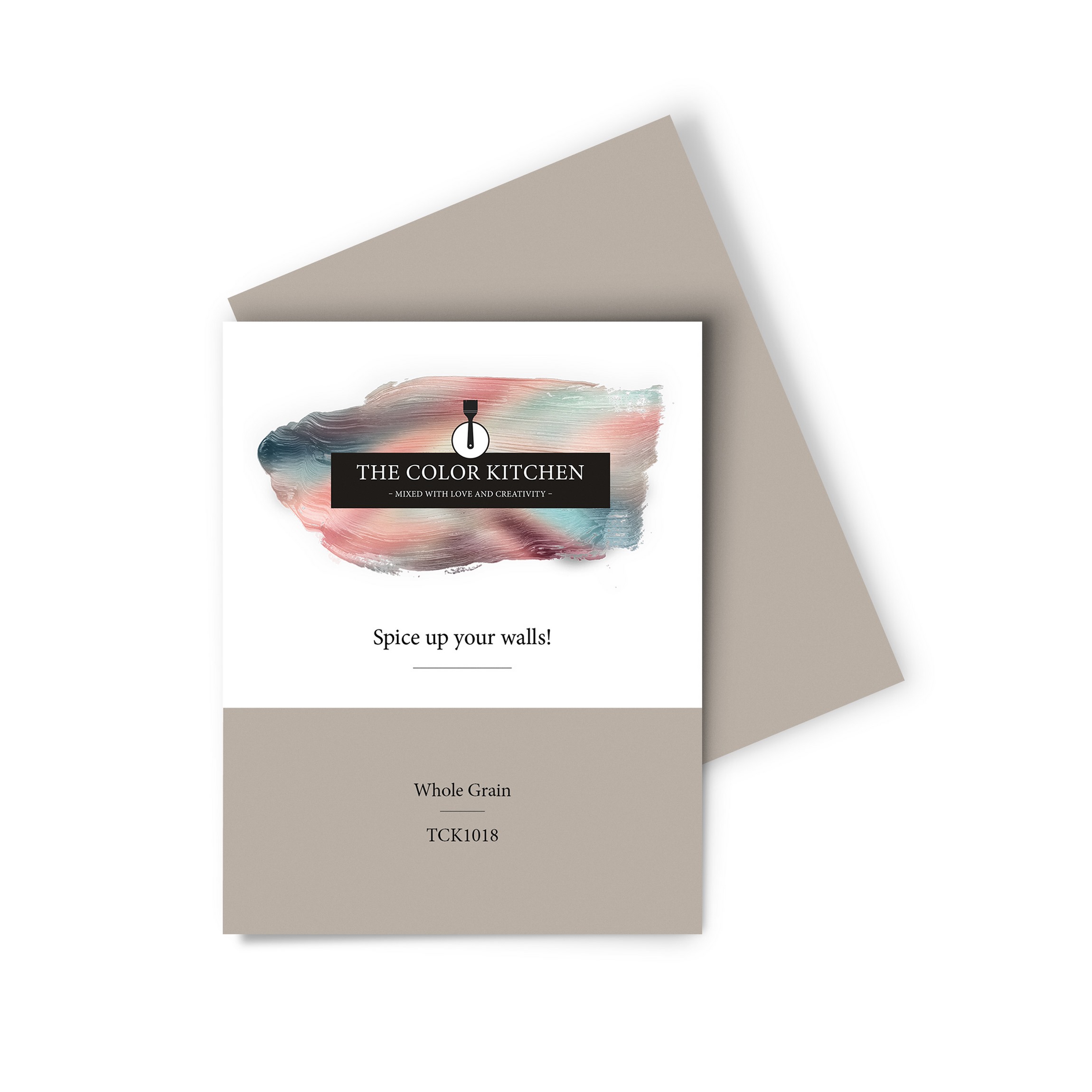 Wandfarbe Gedrucktes Farbmuster - The Color Kitchen - Whole Grain