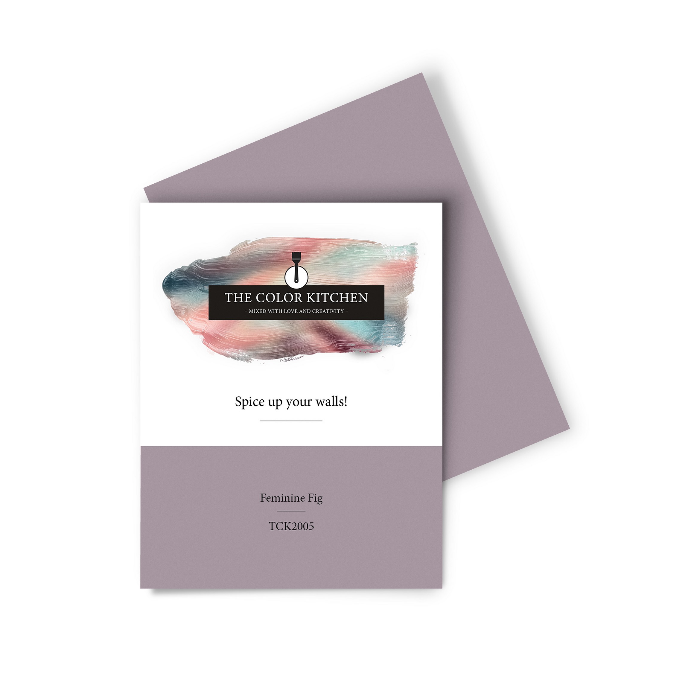 Wandfarbe Gedrucktes Farbmuster - The Color Kitchen - Feminine Fig