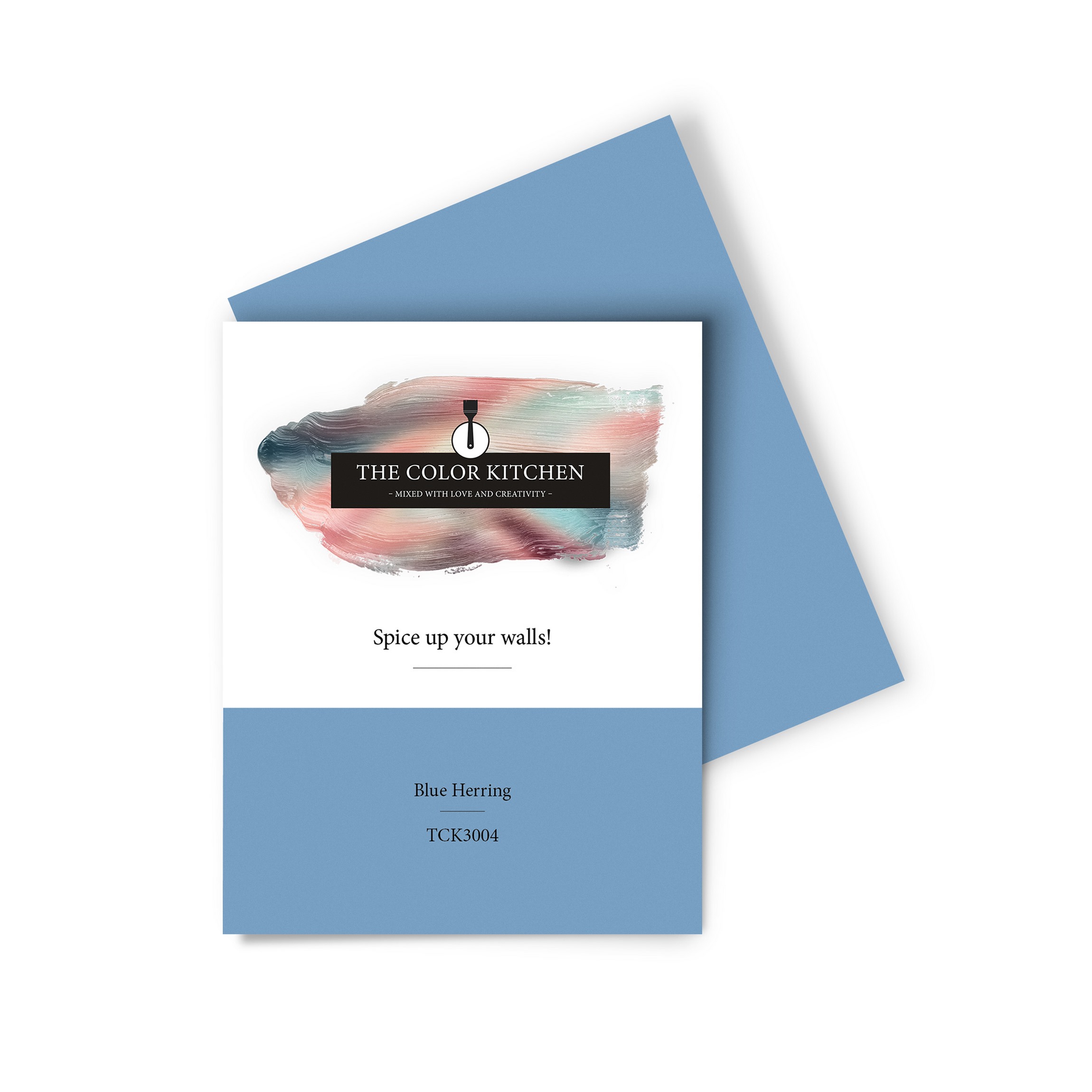 Wandfarbe Gedrucktes Farbmuster - The Color Kitchen - Blue Herring