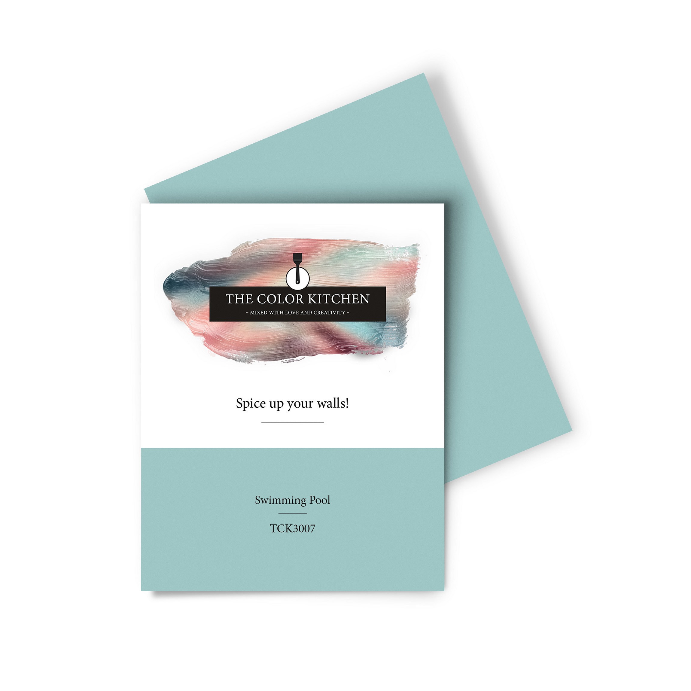 Wandfarbe Gedrucktes Farbmuster - The Color Kitchen - Swimming Pool