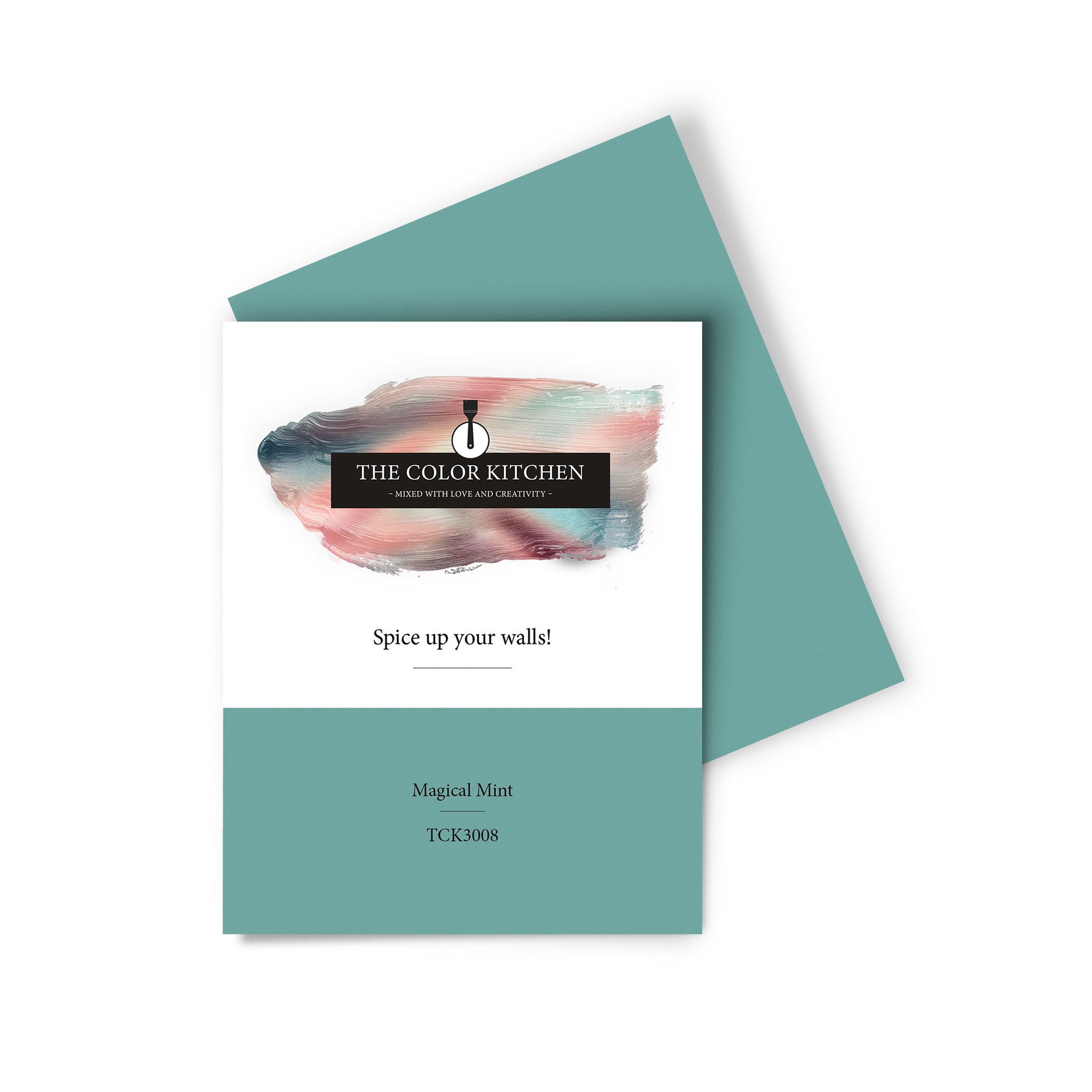 Wandfarbe Gedrucktes Farbmuster - The Color Kitchen - Magical Mint