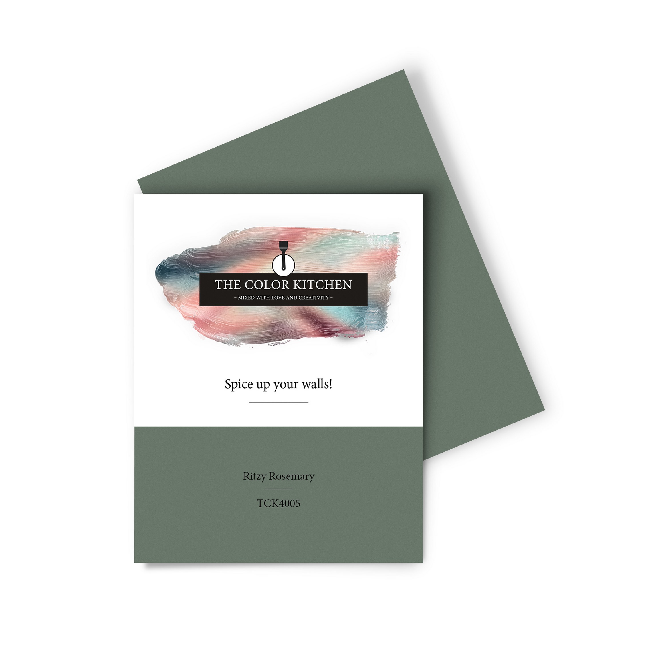 Wandfarbe Gedrucktes Farbmuster - The Color Kitchen - Ritzy Rosemary