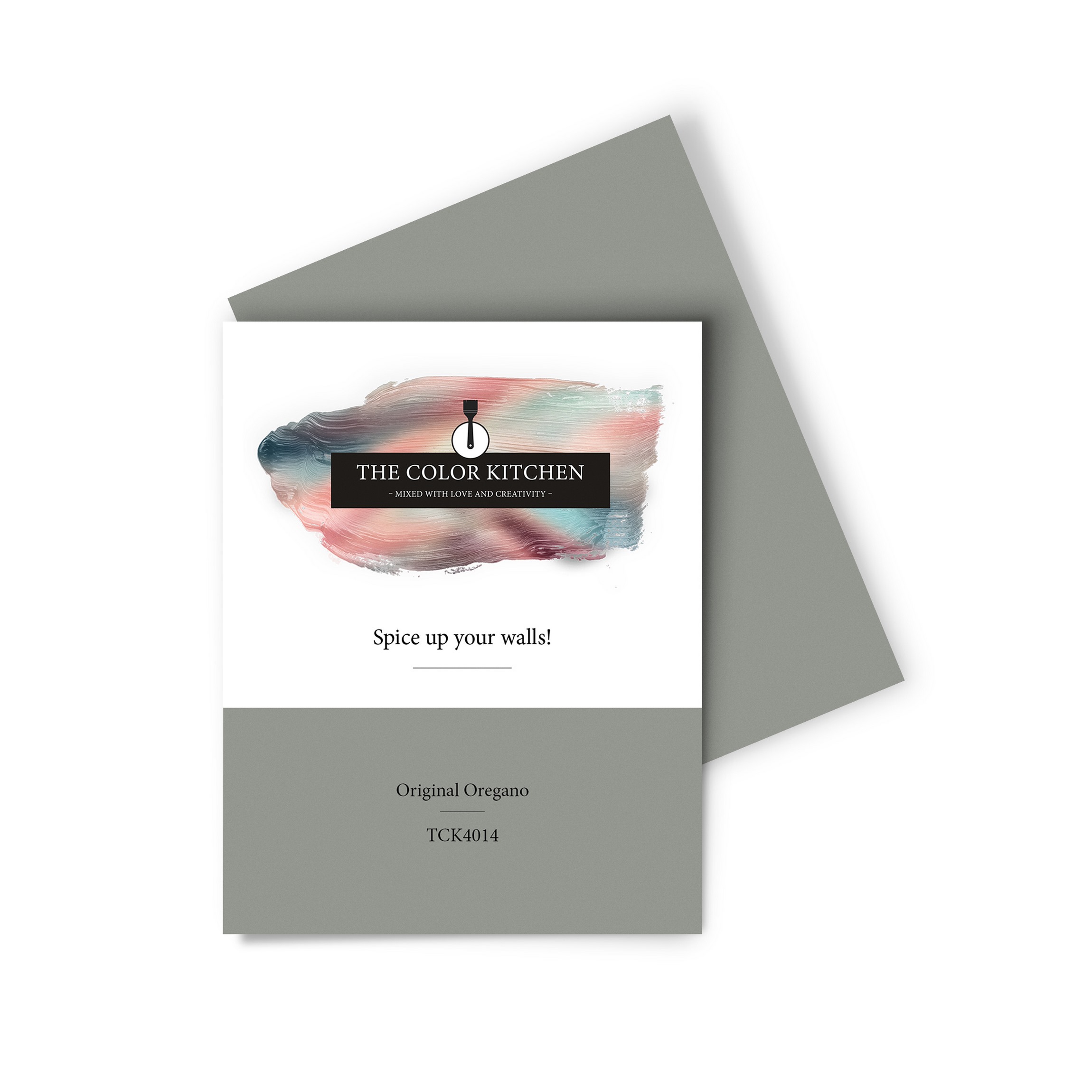 Wandfarbe Gedrucktes Farbmuster - The Color Kitchen - Original Oregano