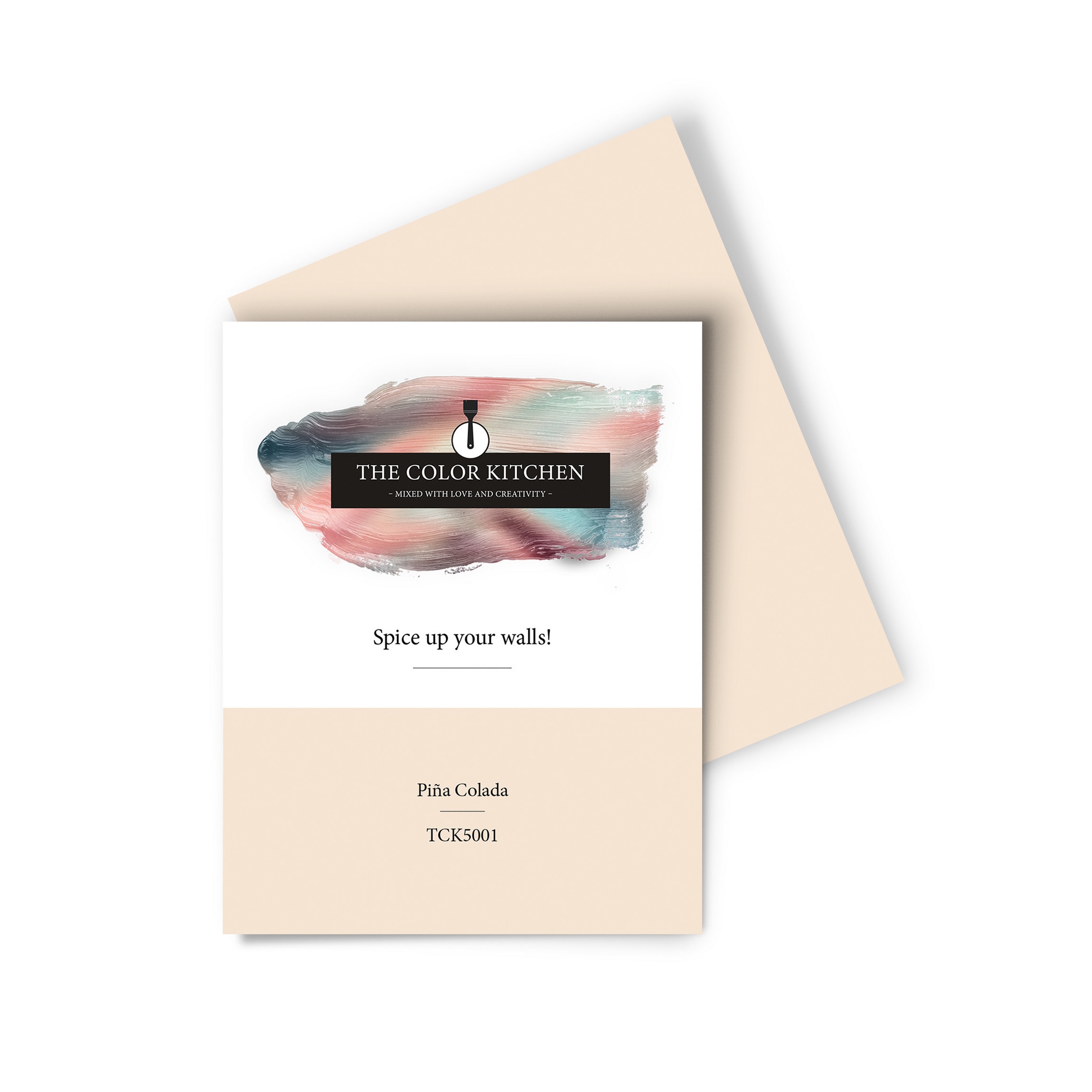 Wandfarbe Gedrucktes Farbmuster - The Color Kitchen - Piña Colada
