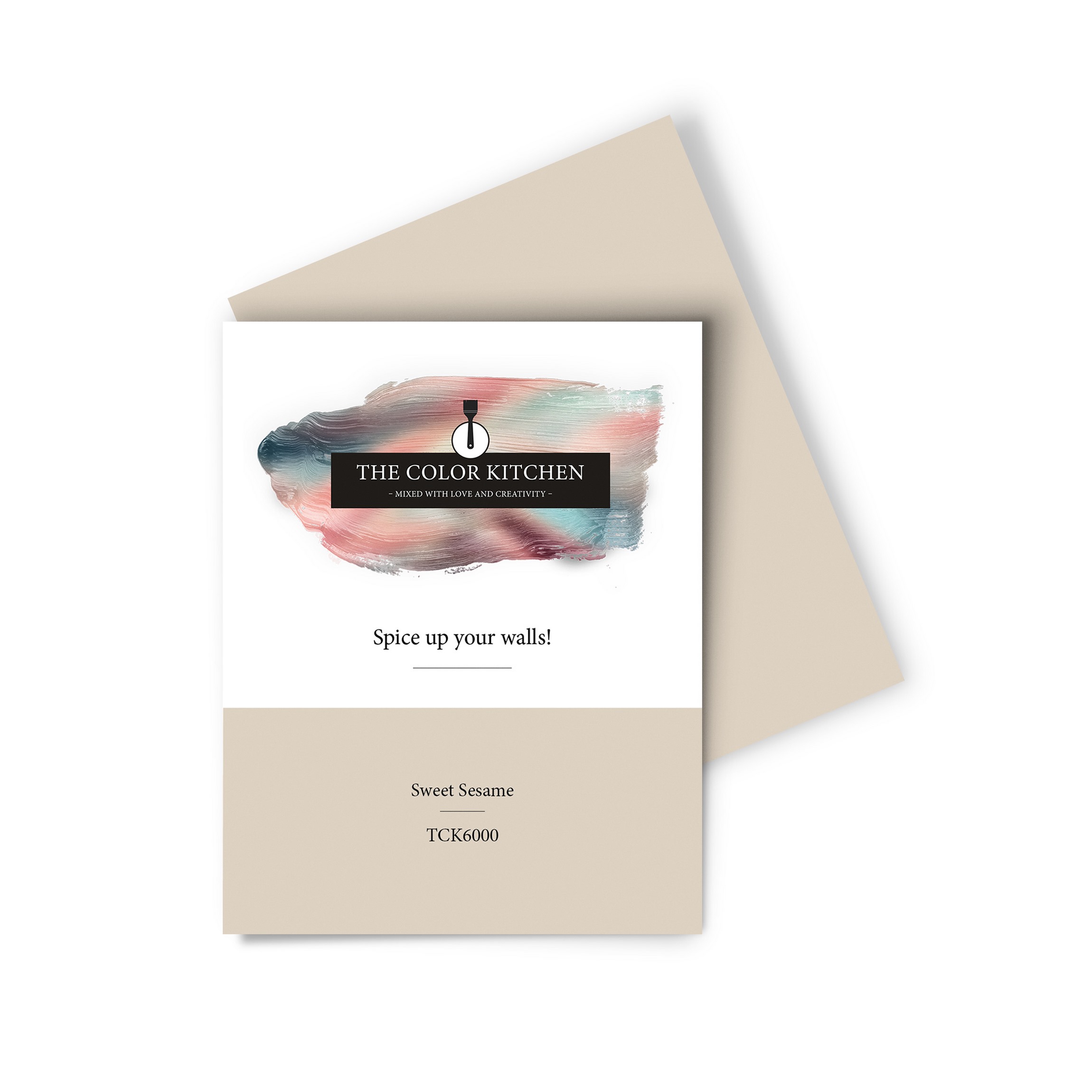 Wandfarbe Gedrucktes Farbmuster - The Color Kitchen - Sweet Sesame